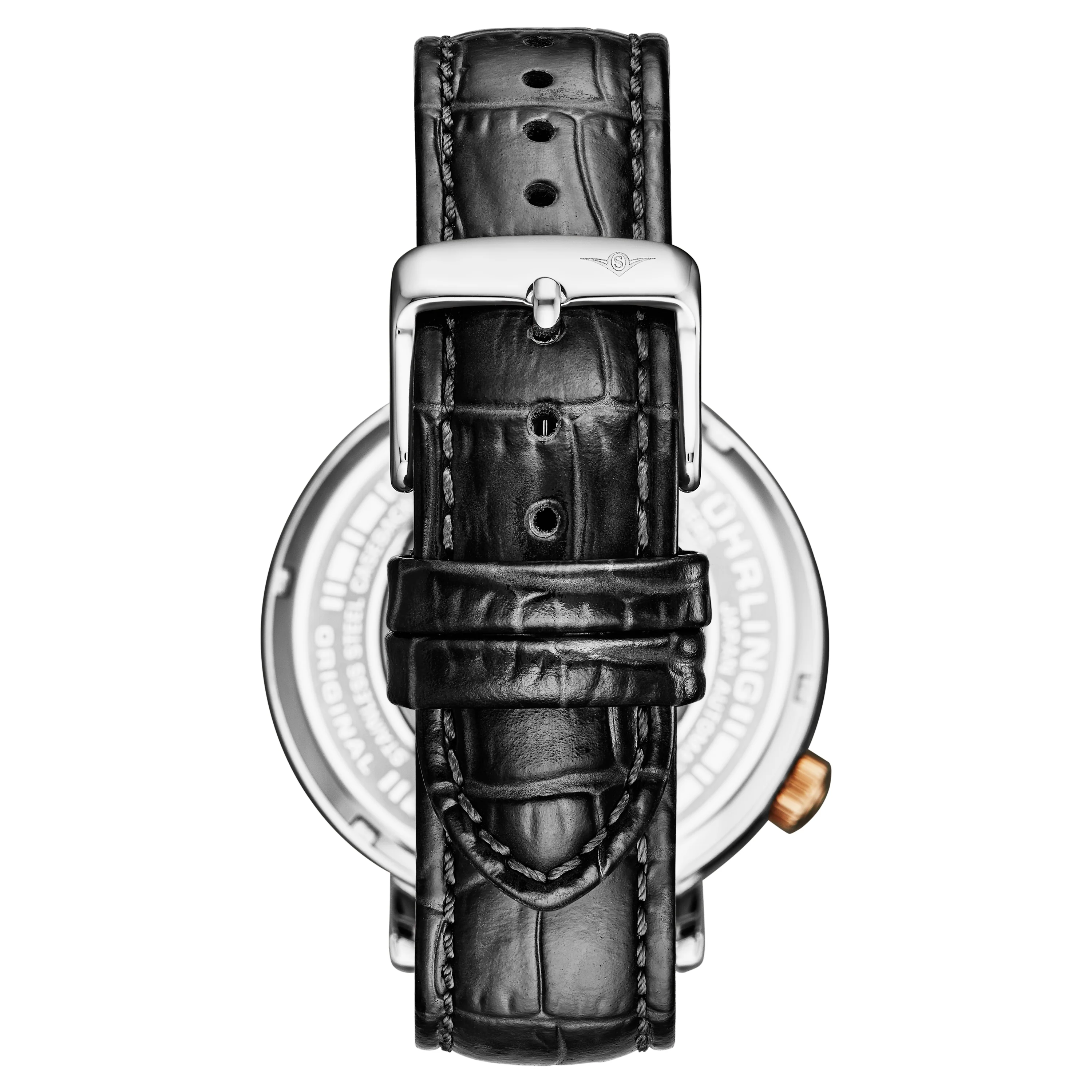 Quasar Skeleton Automatic 42mm Black/Leather | Black Dial - Image 2