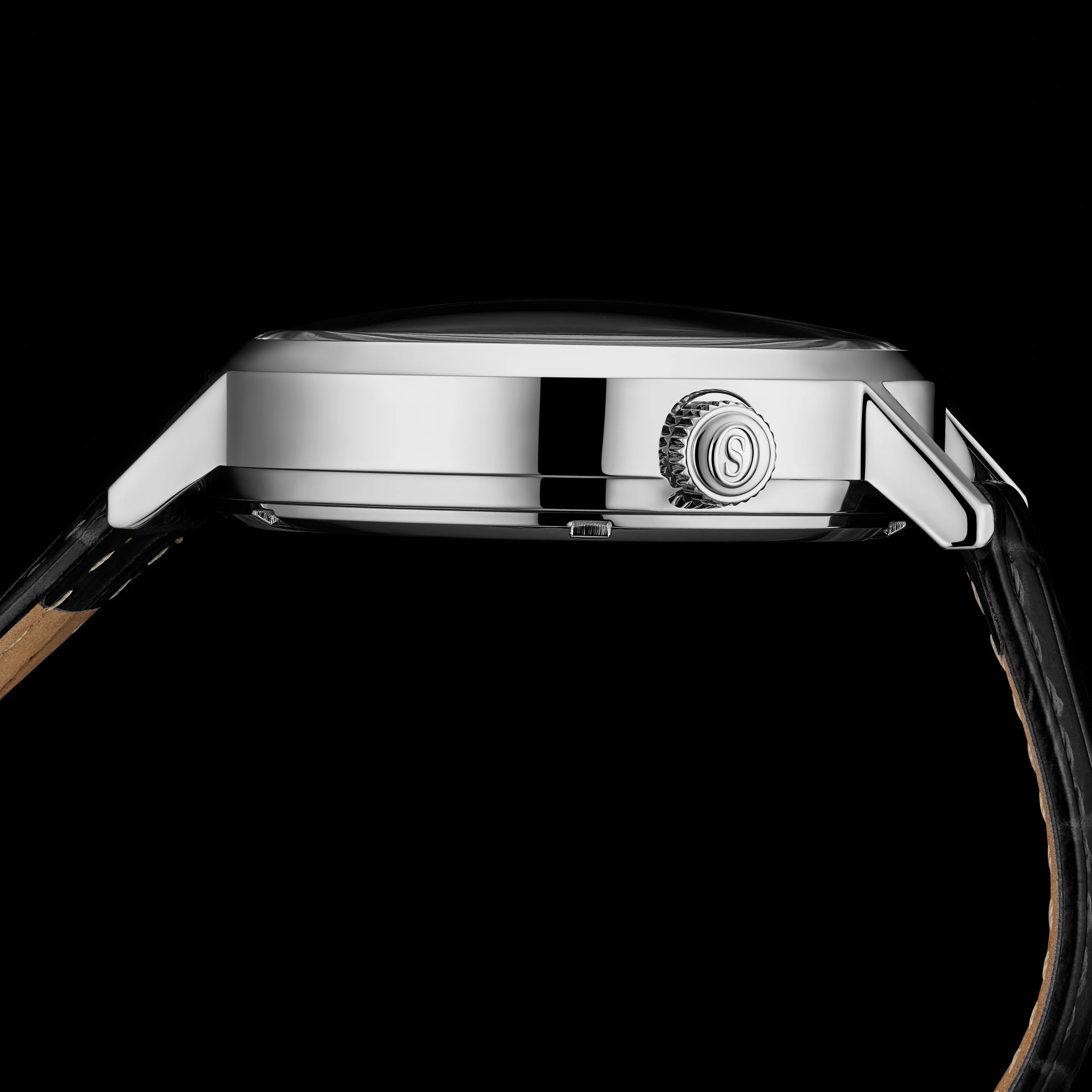 Quasar Skeleton Automatic 42mm Black/Leather | Black Dial - Image 4