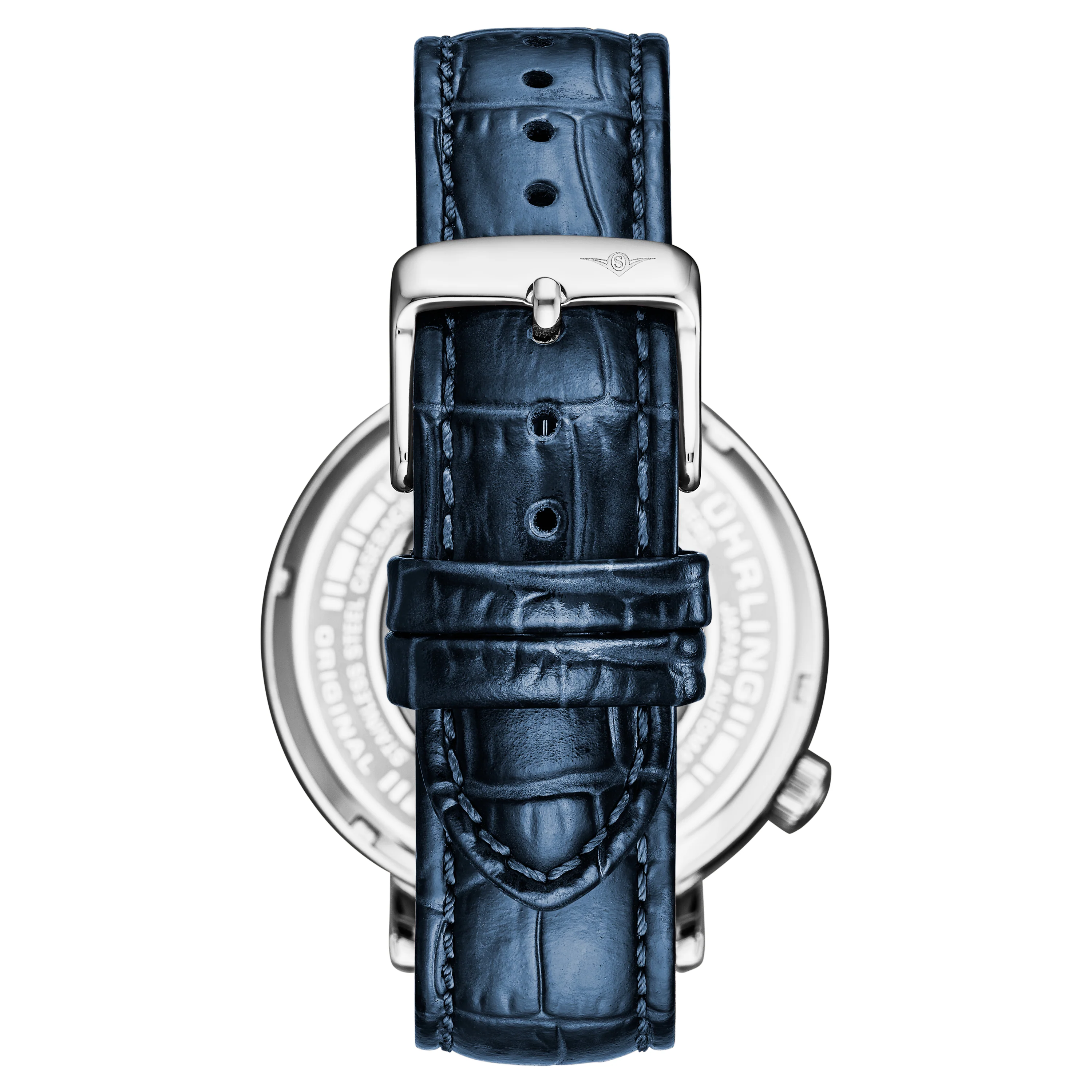 Quasar Skeleton Automatic 42mm Blue/Leather | Blue Dial - Image 2