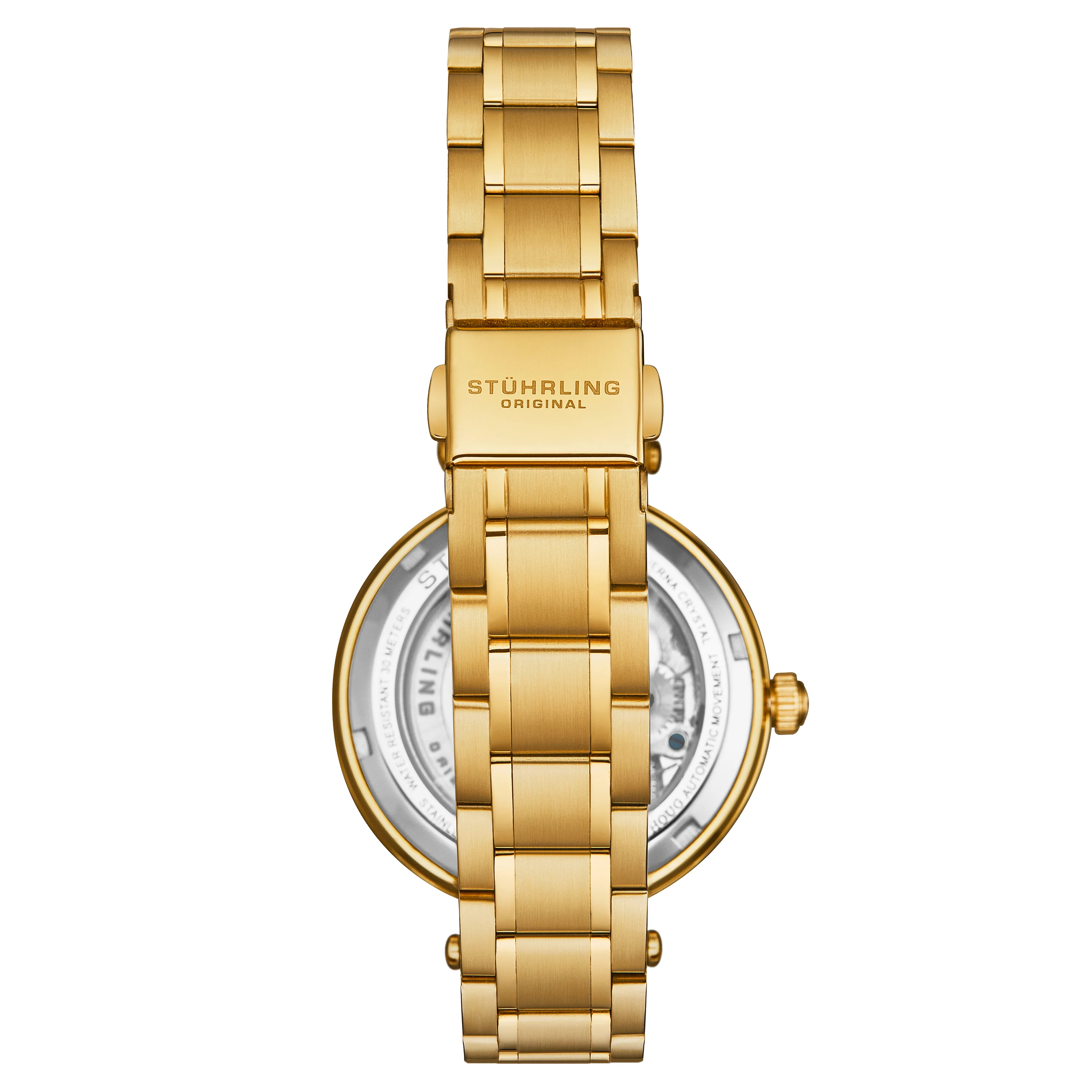 Radiant Elegance Automatic Skeleton Gold/Stainless | Gold Dial - Image 2