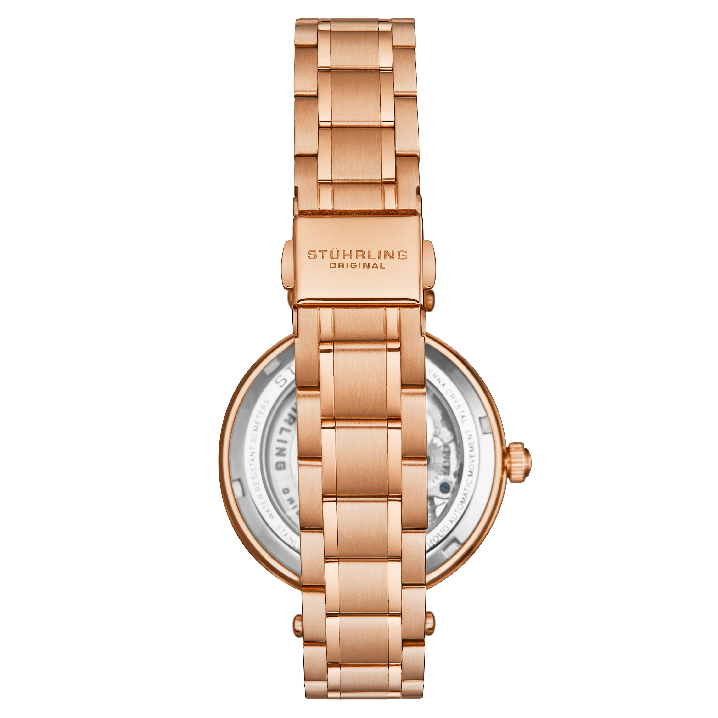 Radiant Elegance Automatic Skeleton Rose/Stainless | Rose Dial - Image 2