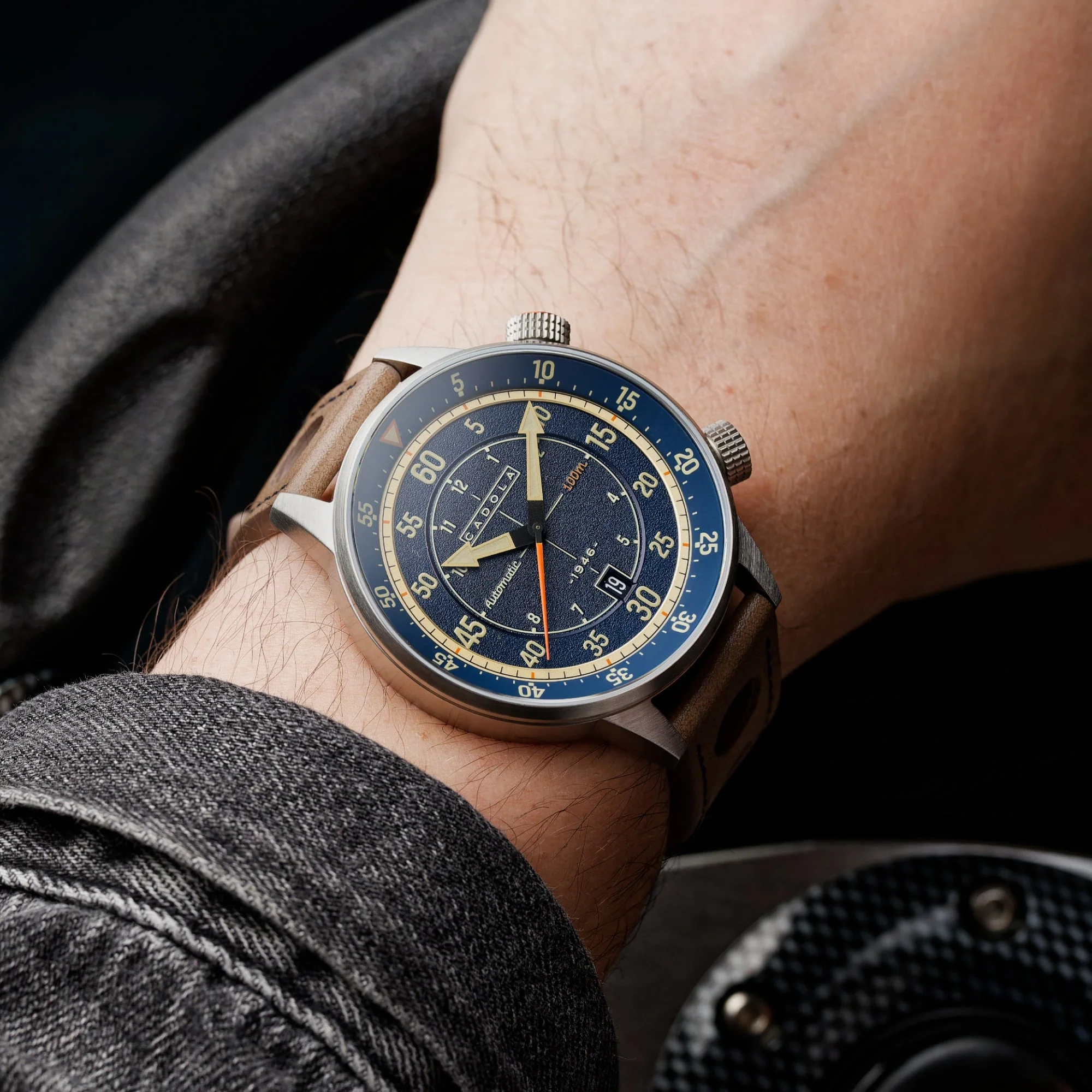 Rally Timer Automatic Blue / Leather | Blue Dial - Image 2