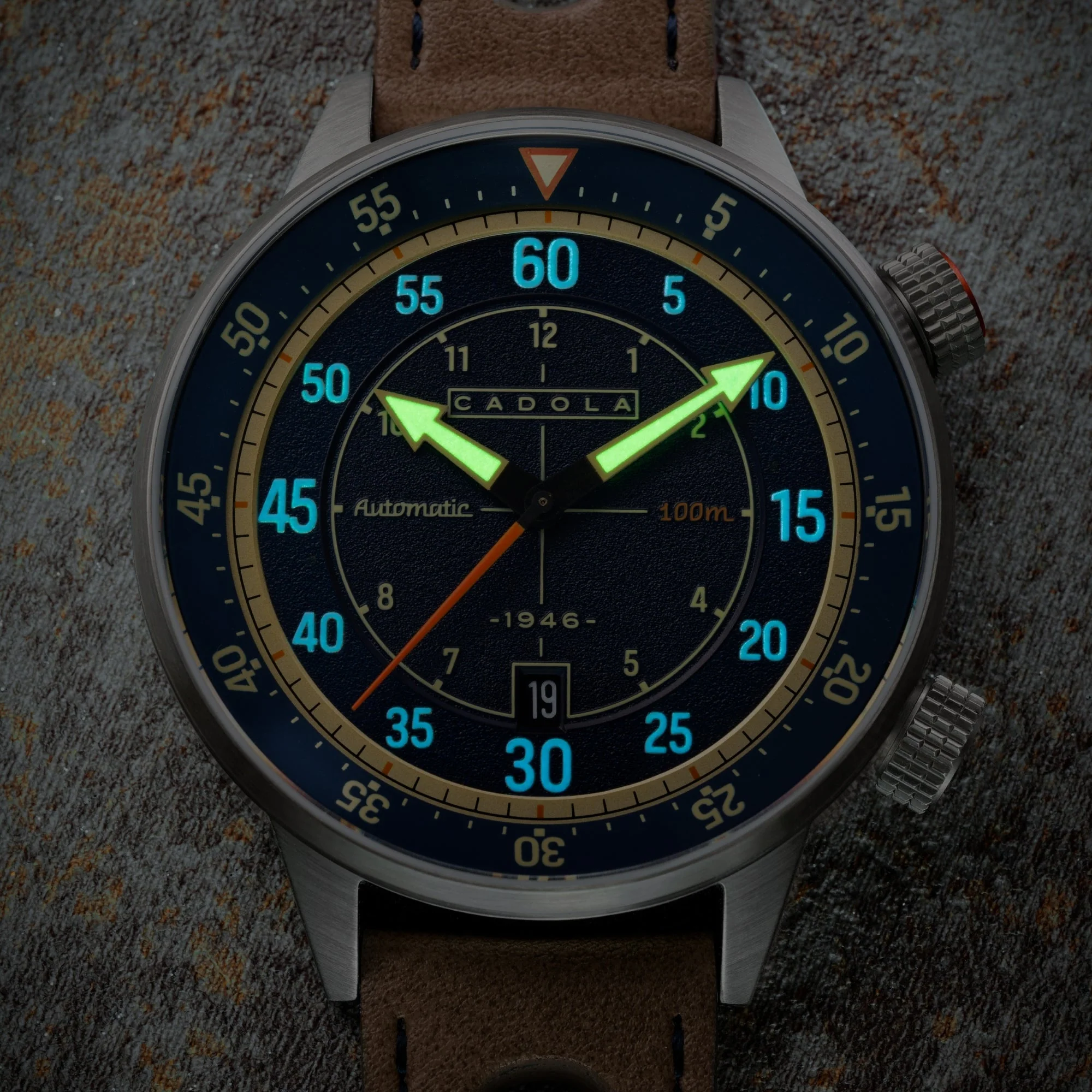 Rally Timer Automatic Blue / Leather | Blue Dial - Image 3