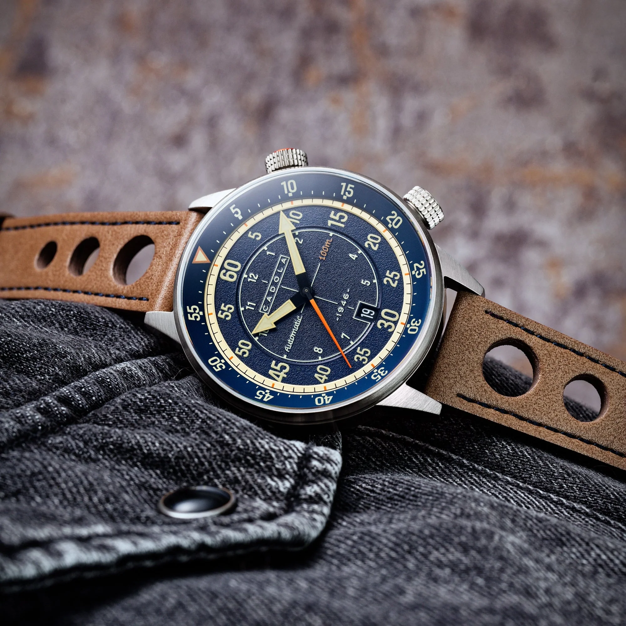 Rally Timer Automatic Blue / Leather | Blue Dial - Image 4