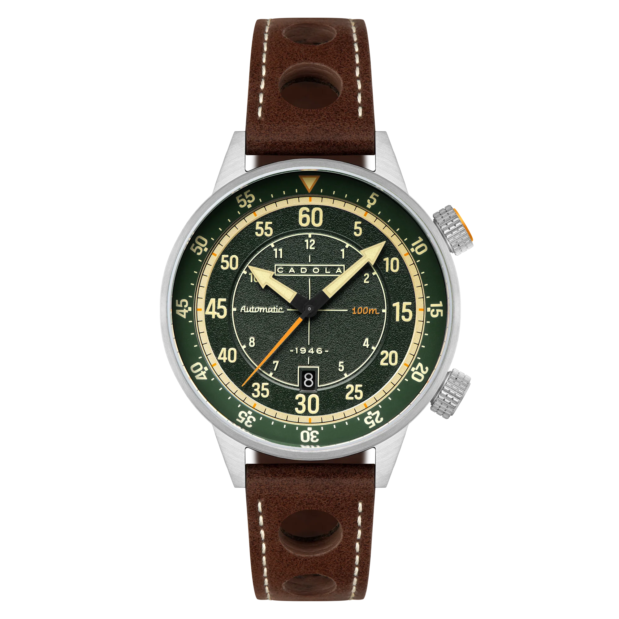 Rally Timer Automatic Green / Leather | Green Dial