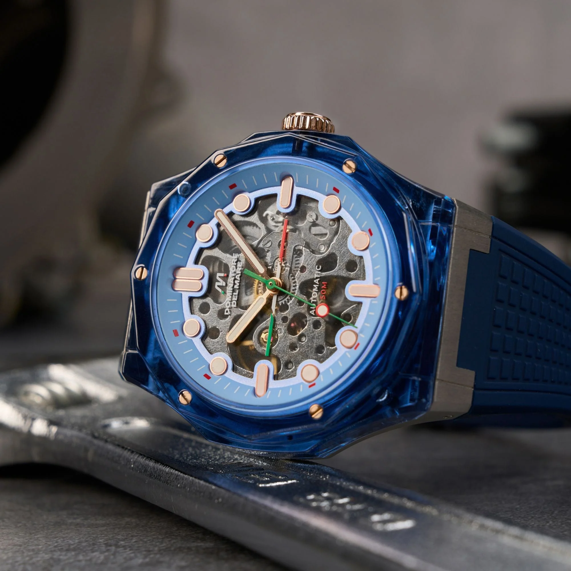 Ravello Automatic Blue / Silicone | Blue Dial - Image 3