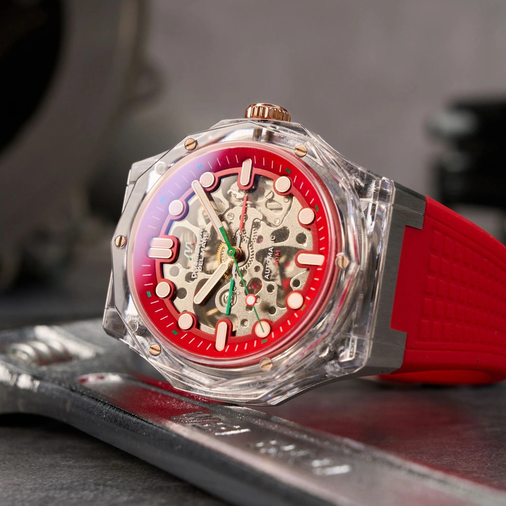 Ravello Automatic Red / Silicone | Red Dial - Image 3