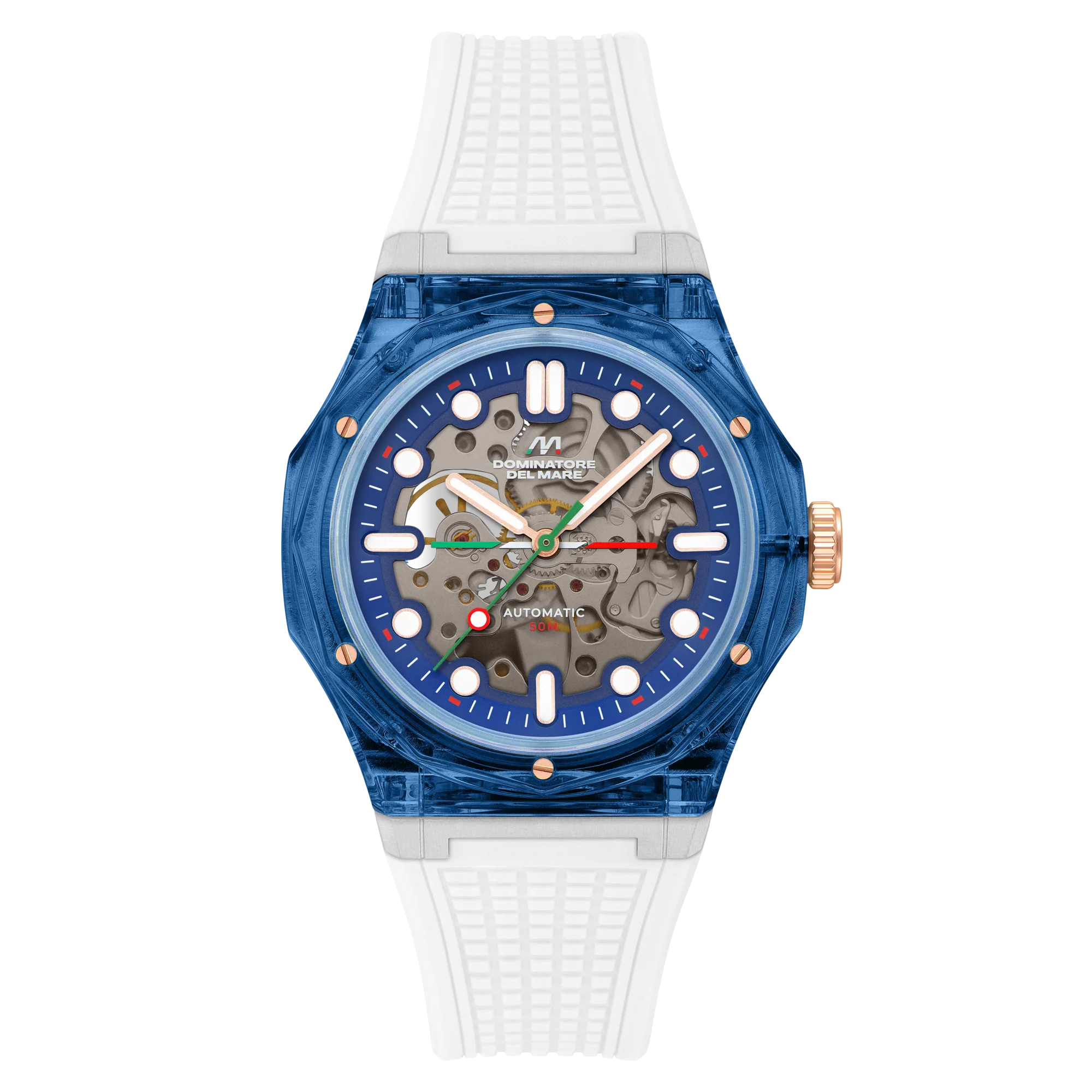 Ravello Automatic Blue & White / Silicone | Blue Dial