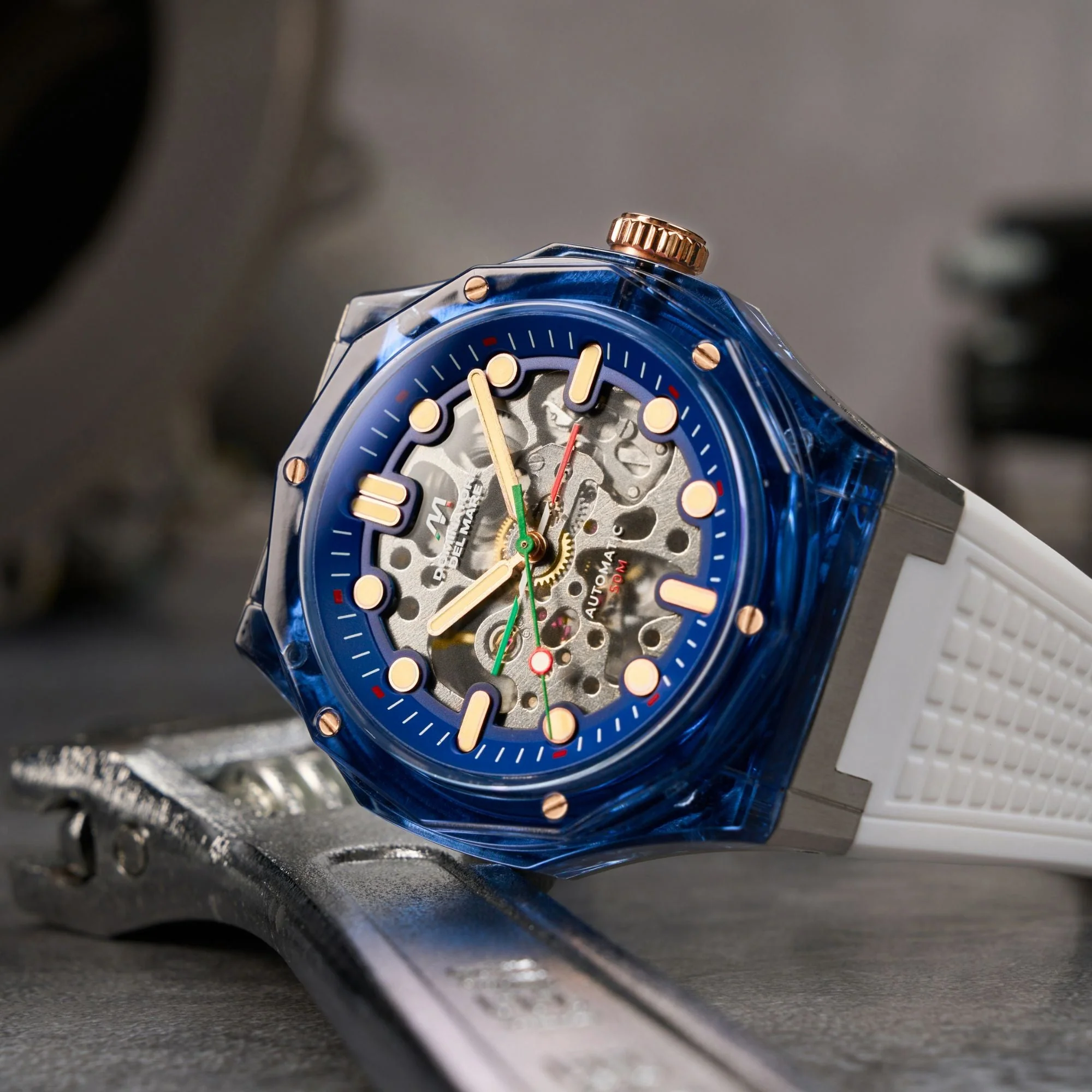 Ravello Automatic Blue & White / Silicone | Blue Dial - Image 3