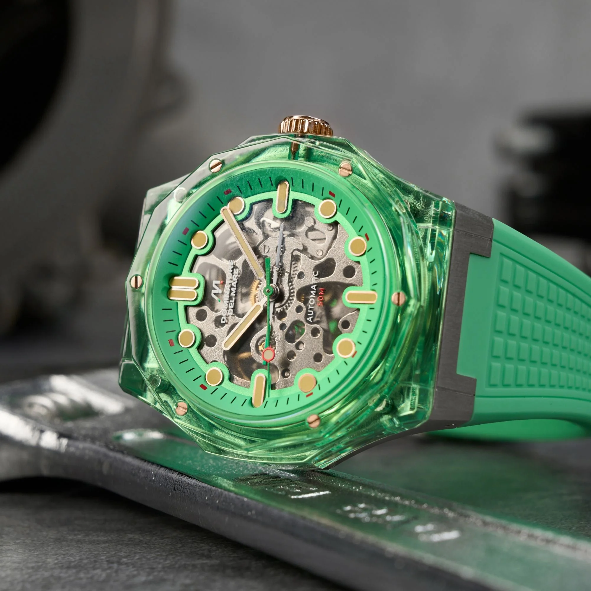 Ravello Automatic Green / Silicone | Green Dial - Image 3