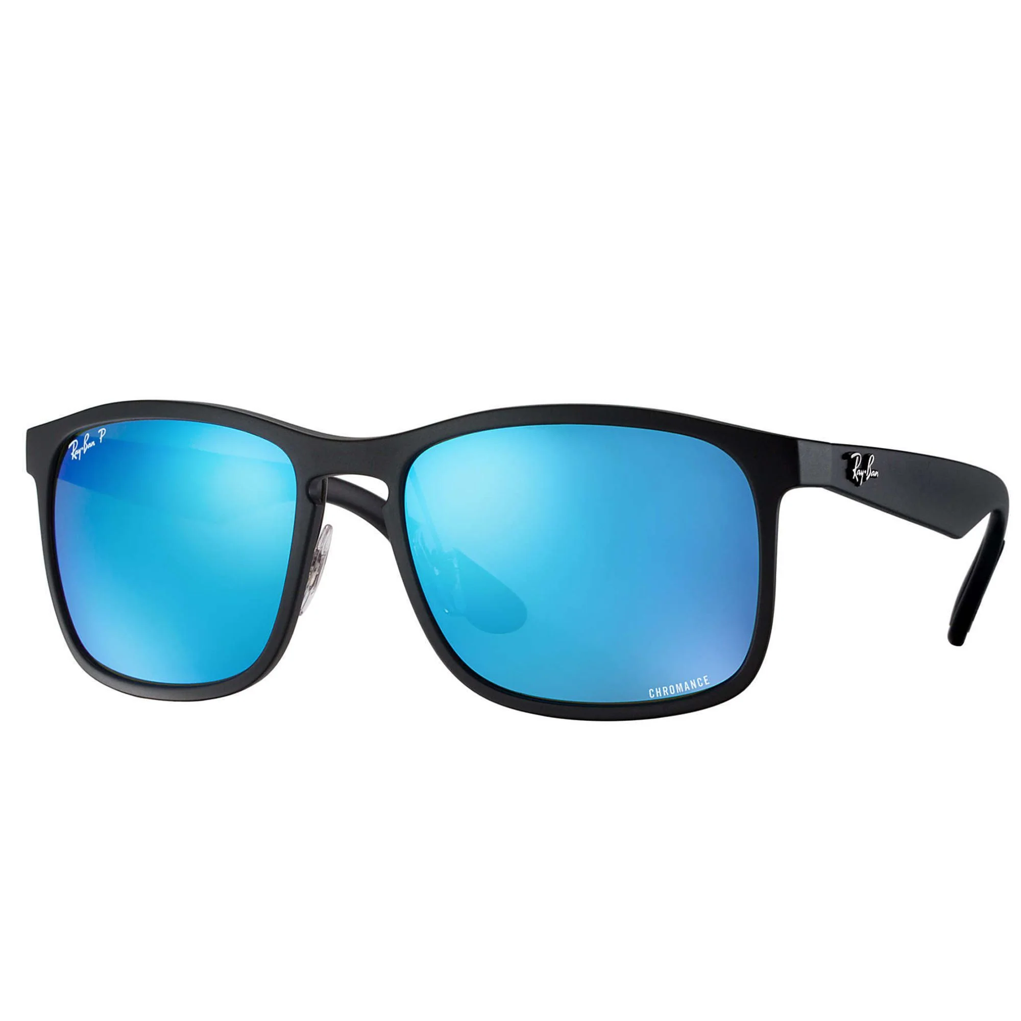 RB4264 CHROMANCE MEN'S Matte Black / Blue Flash Polar | Dial