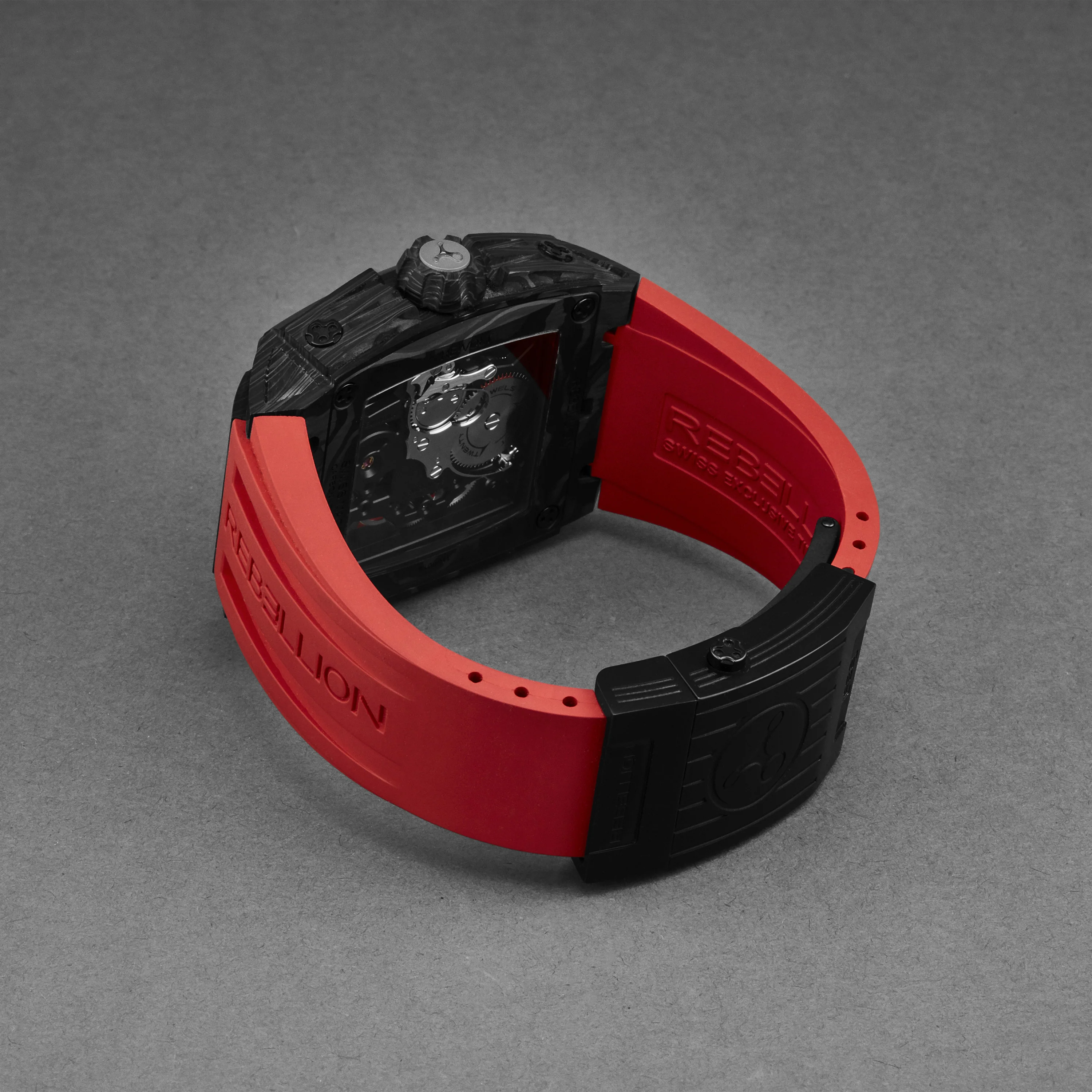 Re-Volt RBREV2H.CA.RD / Red Skeletonized | Red Skeletonized Dial - Image 2