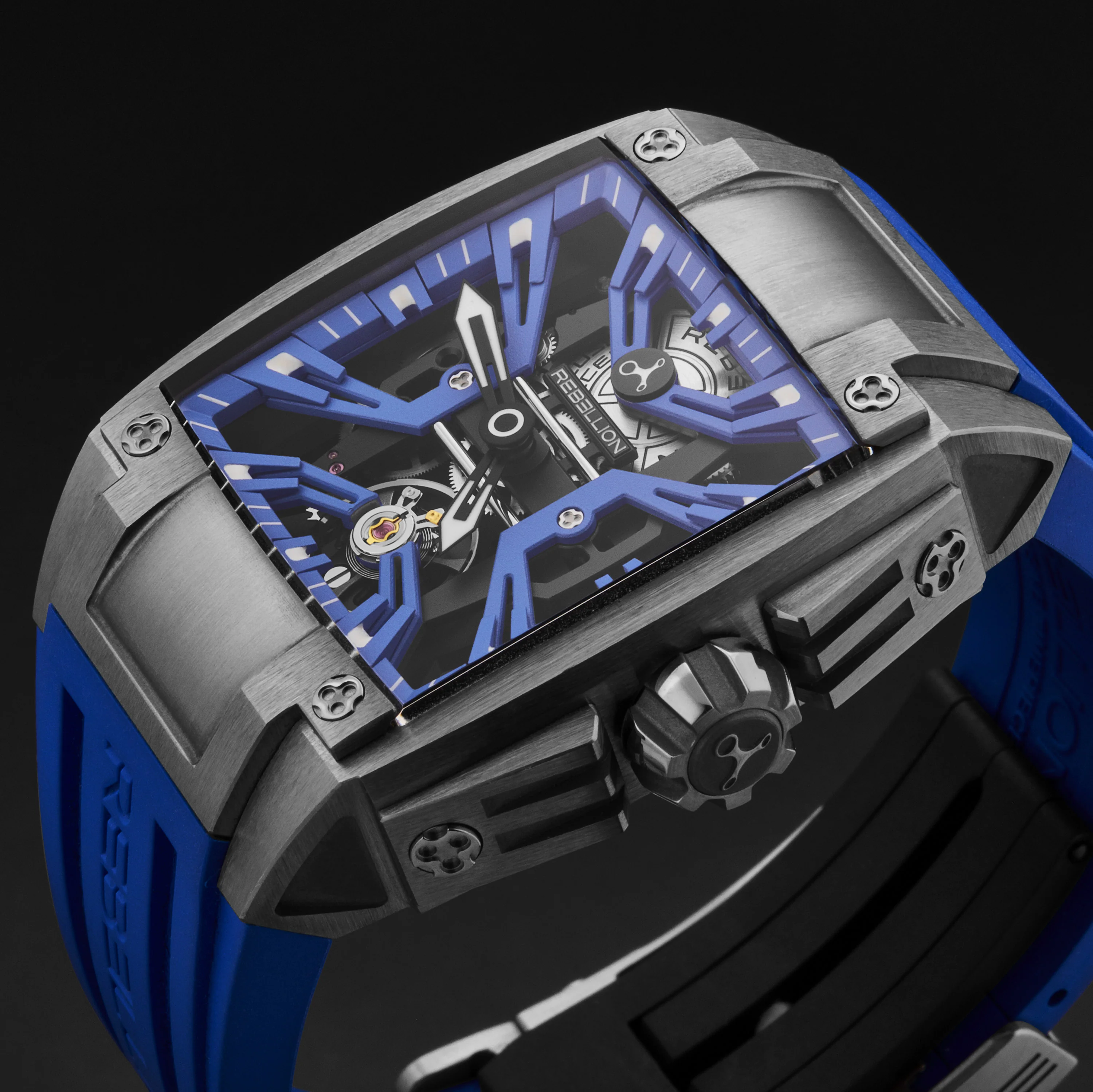 Re-Volt RBREV2H.TB.BK / Blue Skeletonized | Blue Skeletonized Dial - Image 2