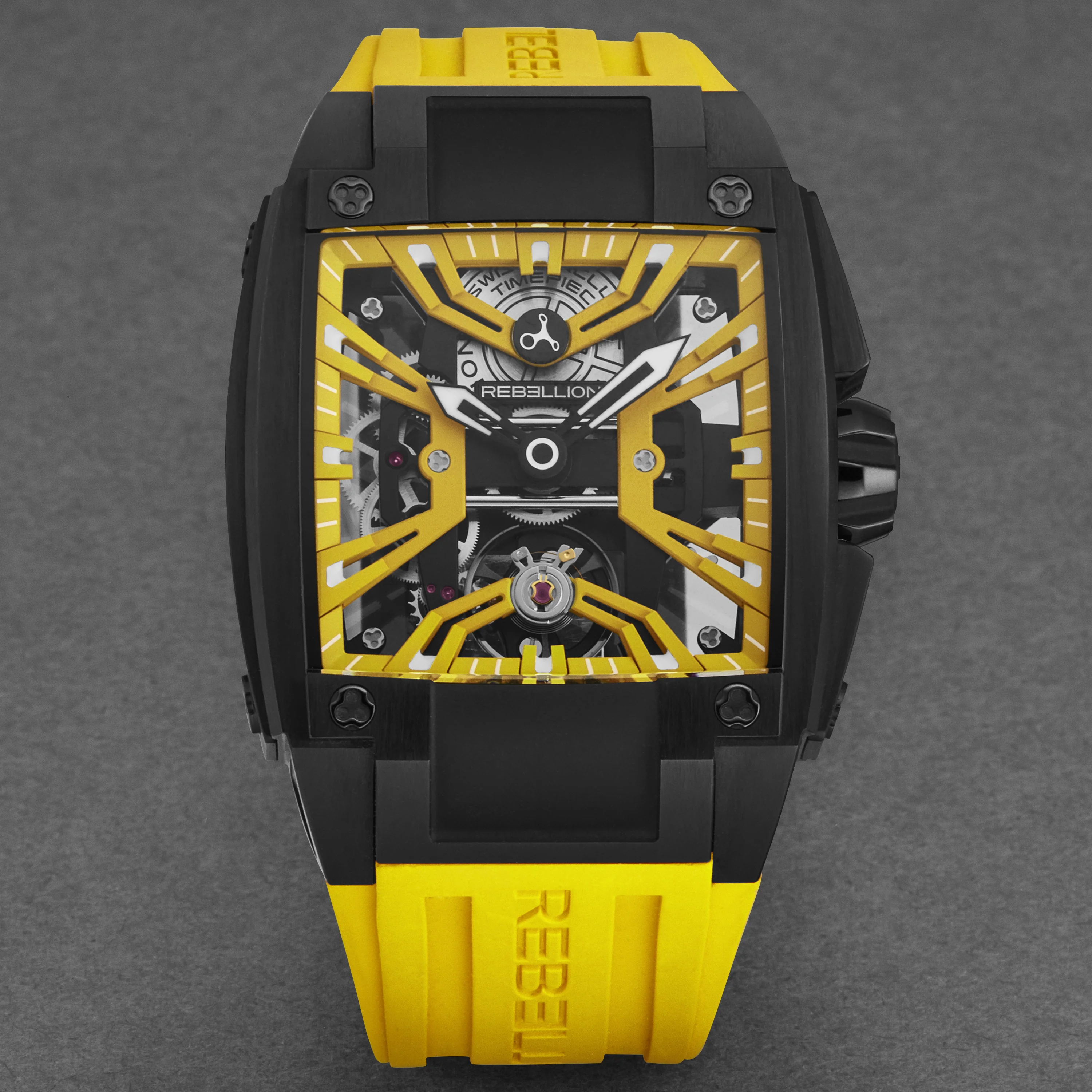Re-Volt RBREV2H.TB.YW / Yellow Skeletonized | Yellow Skeletonized Dial - Image 3