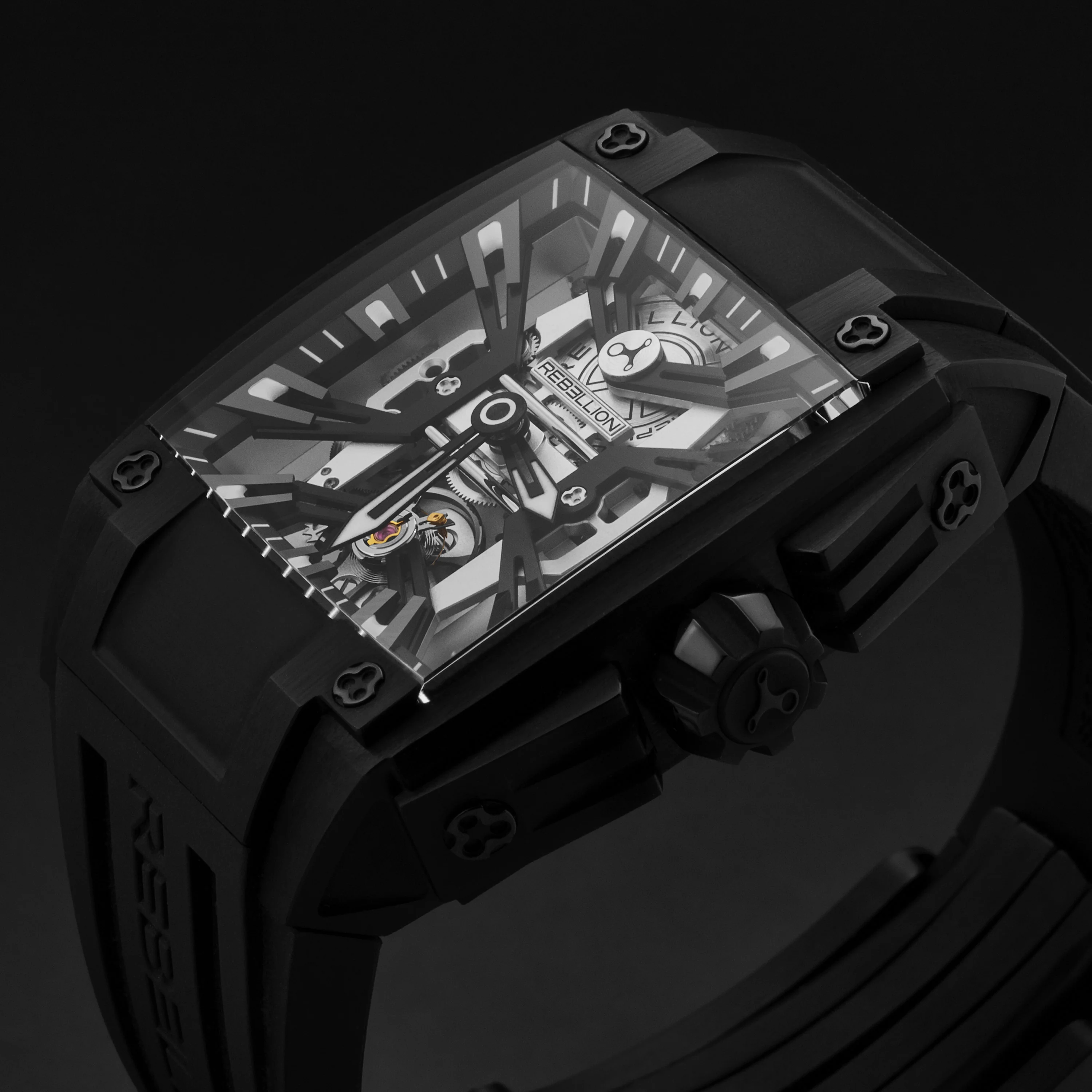 Re-Volt RBREV2H.TI.BL / Black Skeletonized | Black Skeletonized Dial - Image 2
