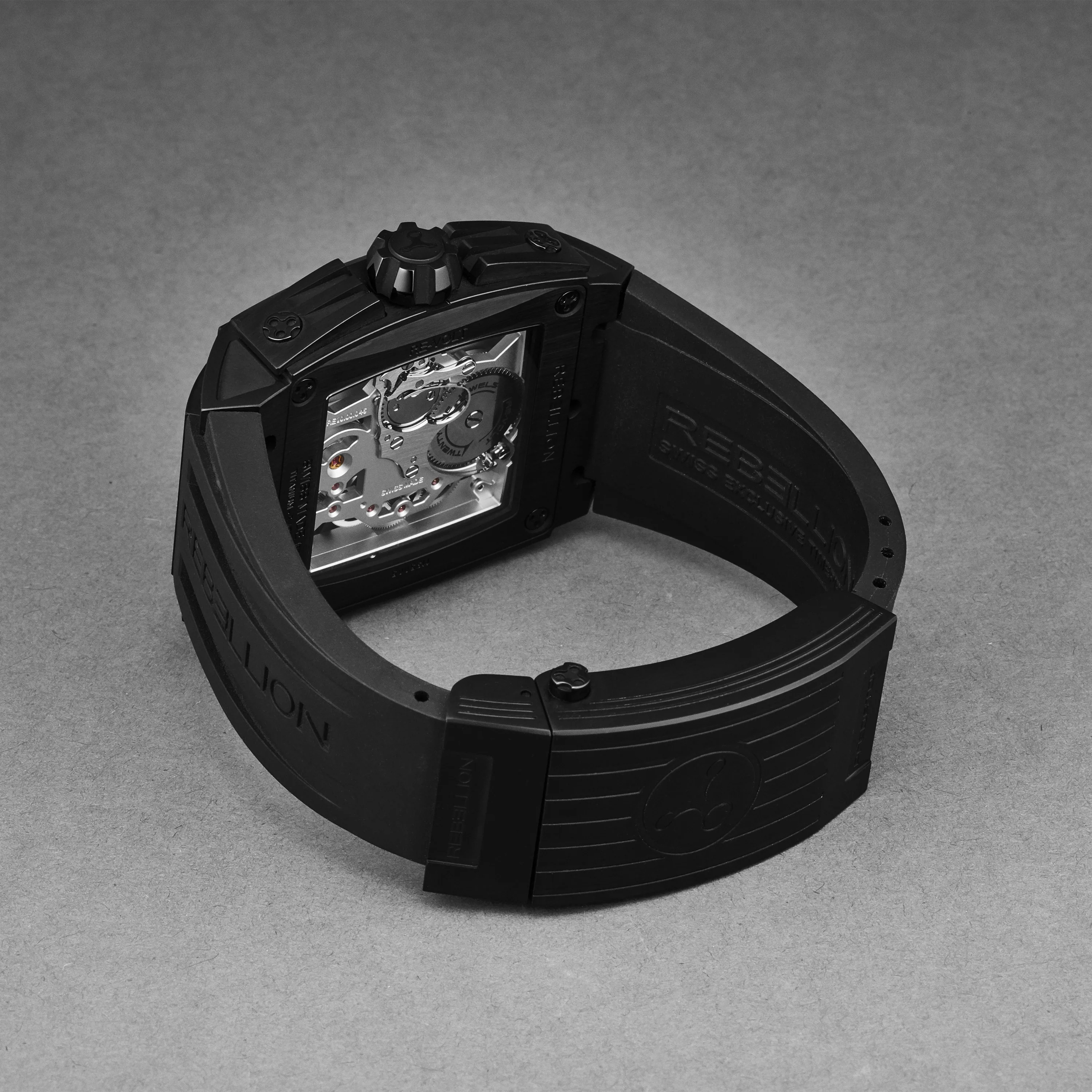 Re-Volt RBREV2H.TI.BL / Black Skeletonized | Black Skeletonized Dial - Image 3