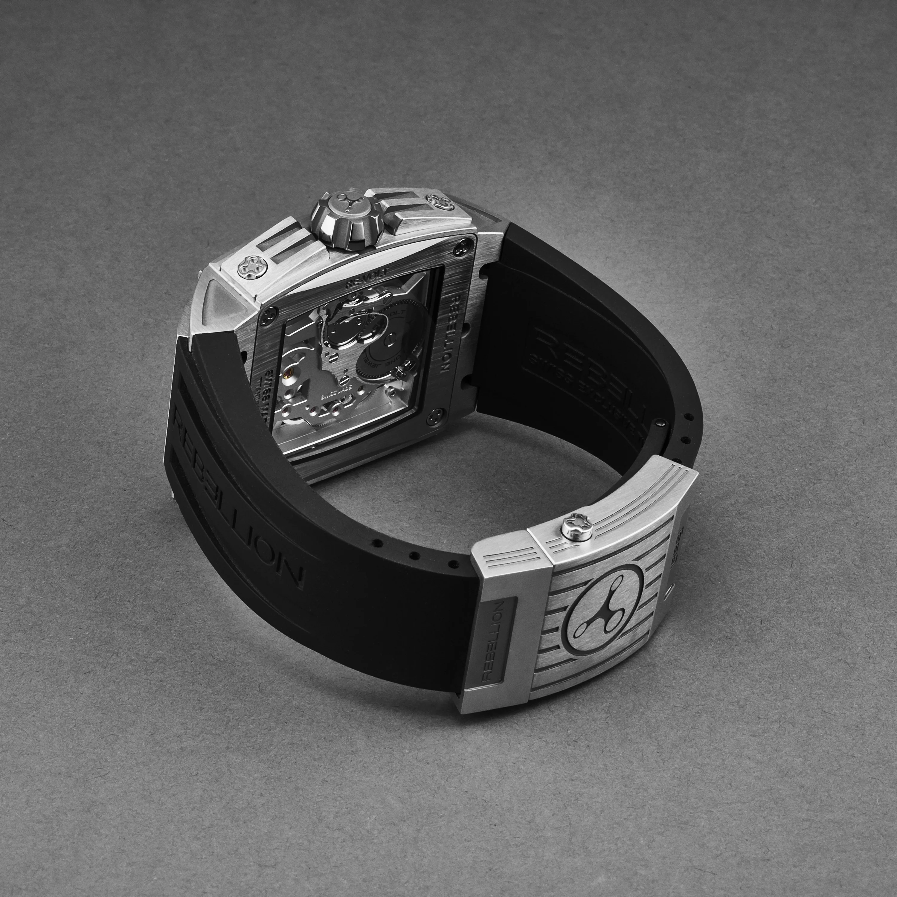 Re-Volt RBREV2H.TI.RHBK / Gray Skeletonized | Gray Skeletonized Dial - Image 2