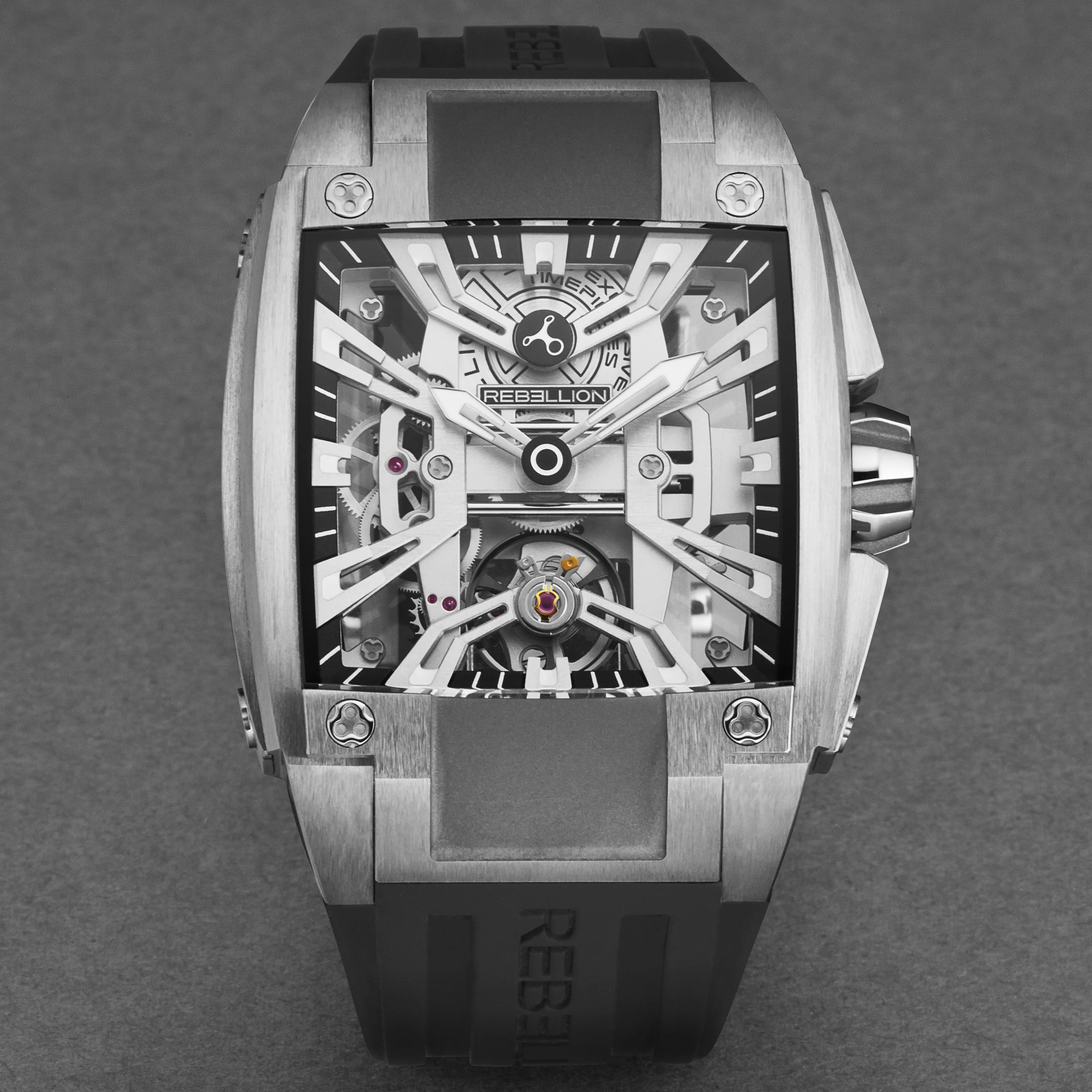 Re-Volt RBREV2H.TI.RHBK / Gray Skeletonized | Gray Skeletonized Dial - Image 3