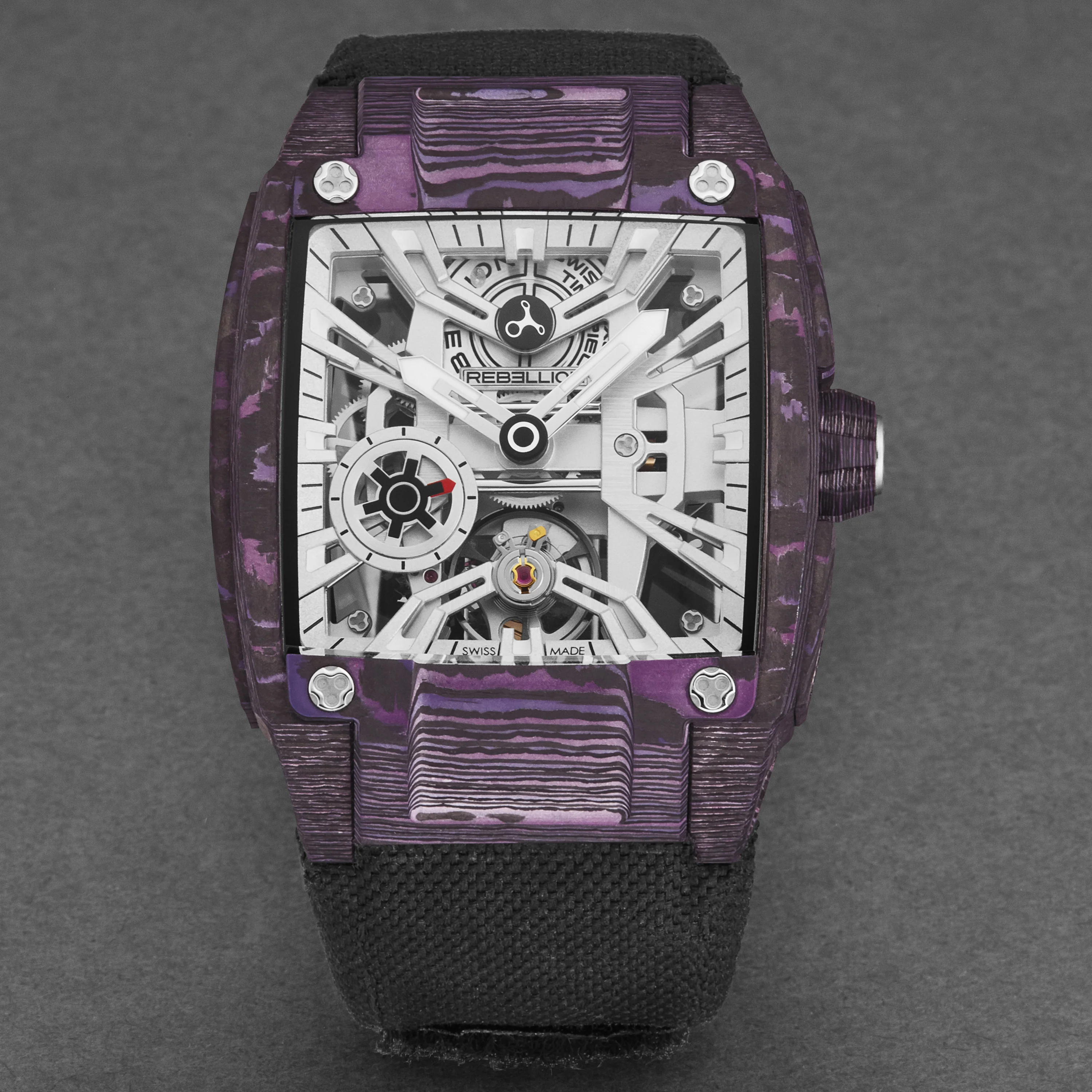 Re-Volt RBREV3H.CA.PUH / Silver Skeletonized | Silver Skeletonized Dial - Image 4