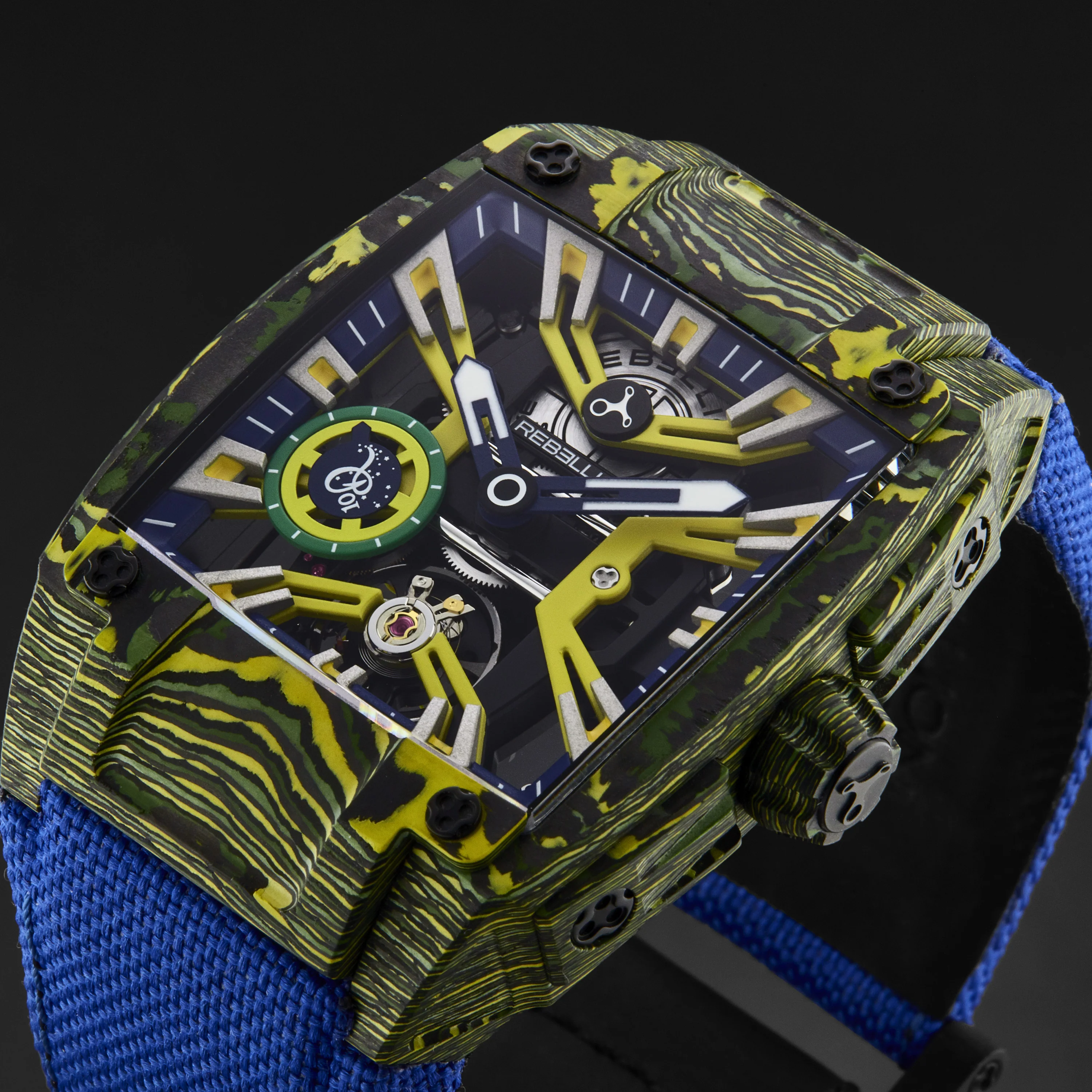 Re-Volt RBREV3H.CA.RON / Yellow Skeletonized | Yellow Skeletonized Dial - Image 4