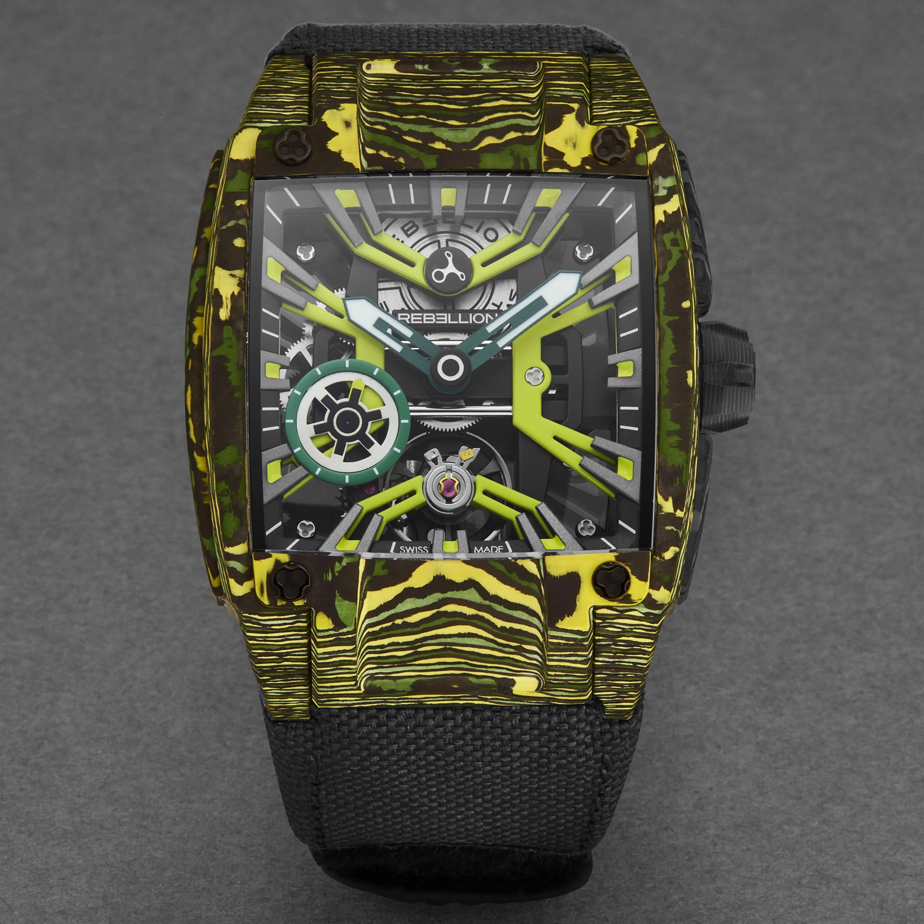 Re-Volt RBREV3H.CA.TXS / Yellow Skeletonized | Yellow Skeletonized Dial - Image 3