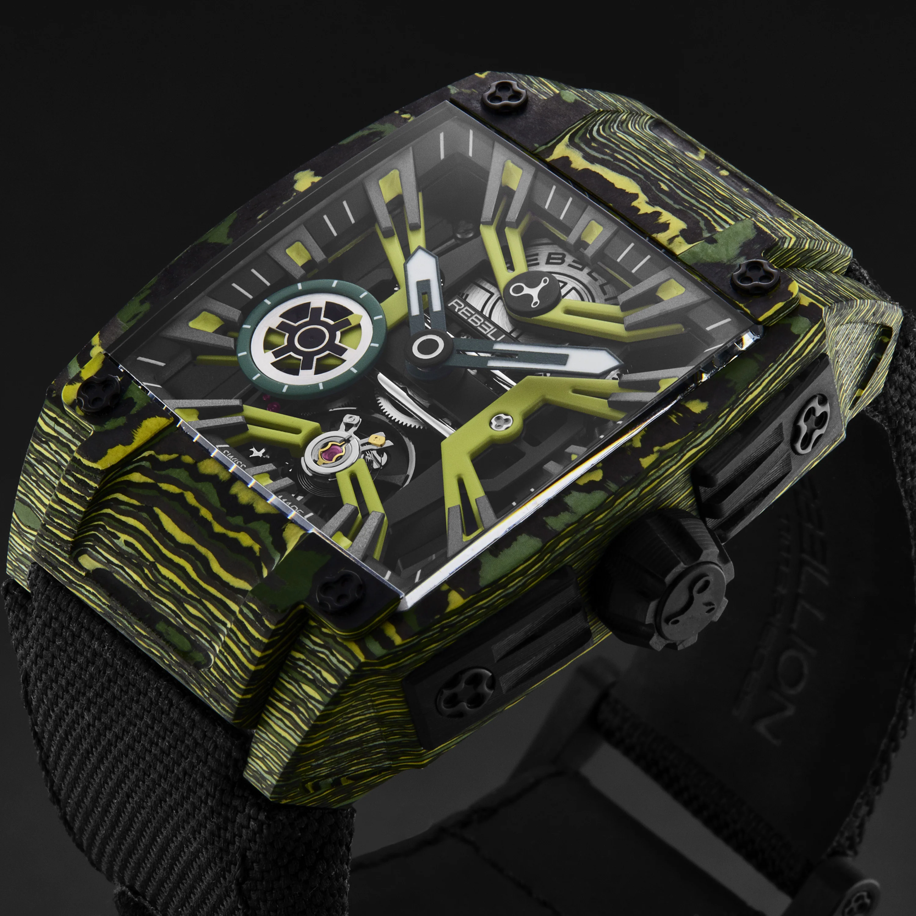 Re-Volt RBREV3H.CA.TXS / Yellow Skeletonized | Yellow Skeletonized Dial - Image 4