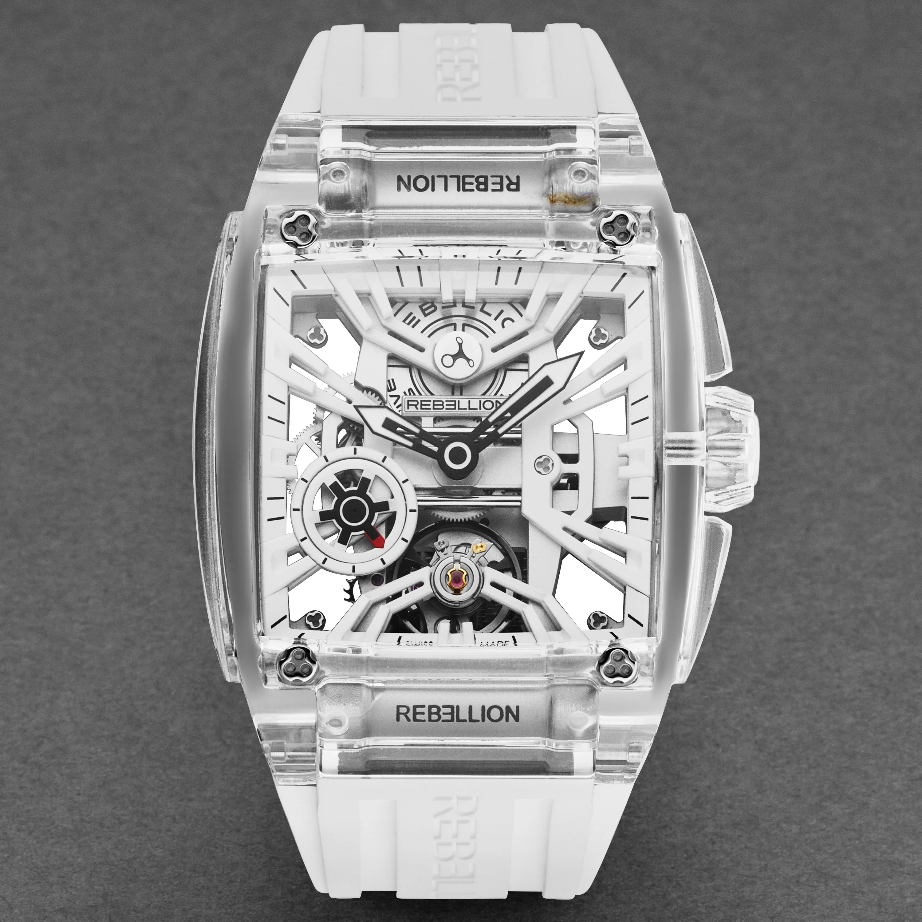Re-Volt RBREV3H.SA.WH / White Skeletonized | White Skeletonized Dial - Image 4