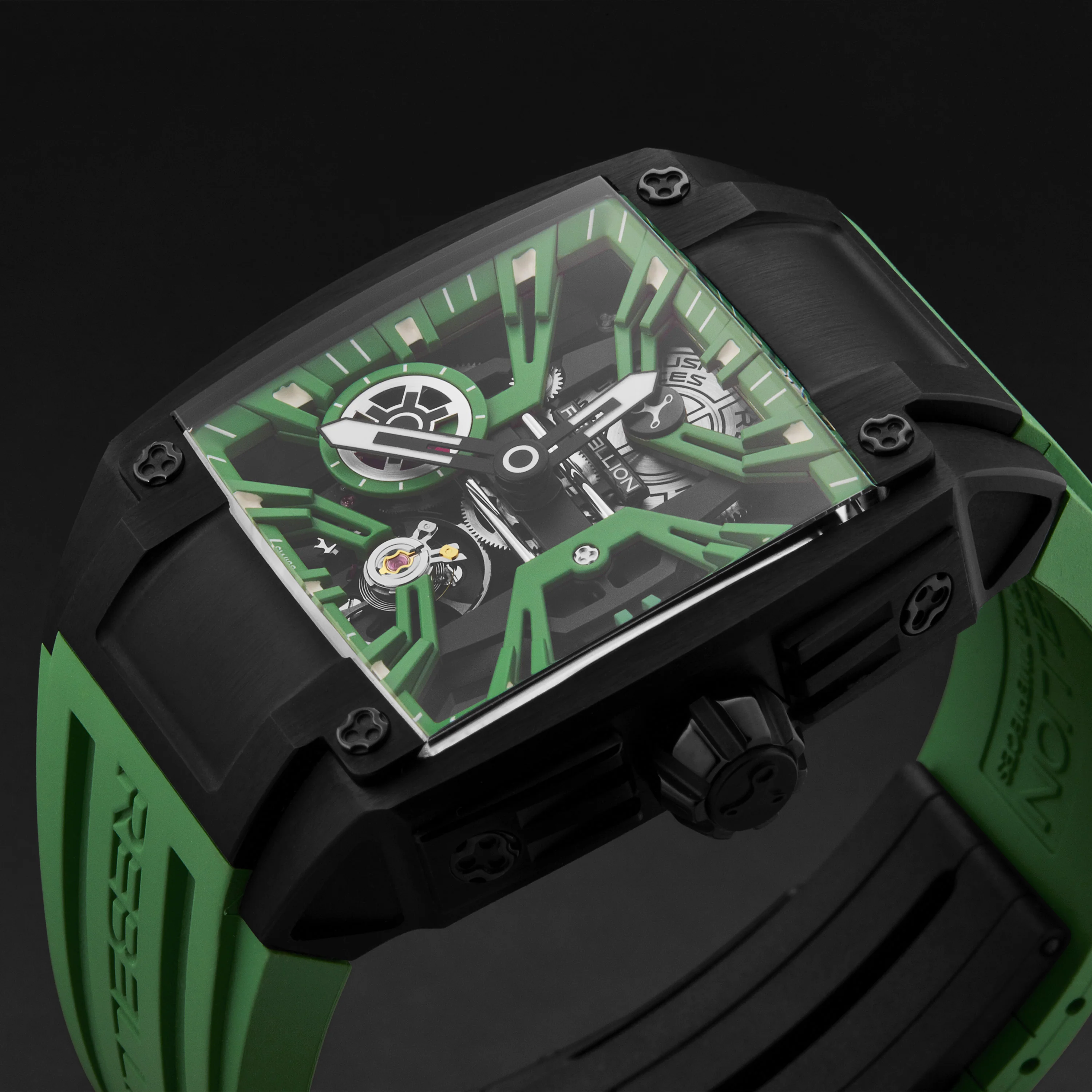 Re-Volt RBREV3H.TB.GR / Green Skeletonized | Green Skeletonized Dial - Image 2