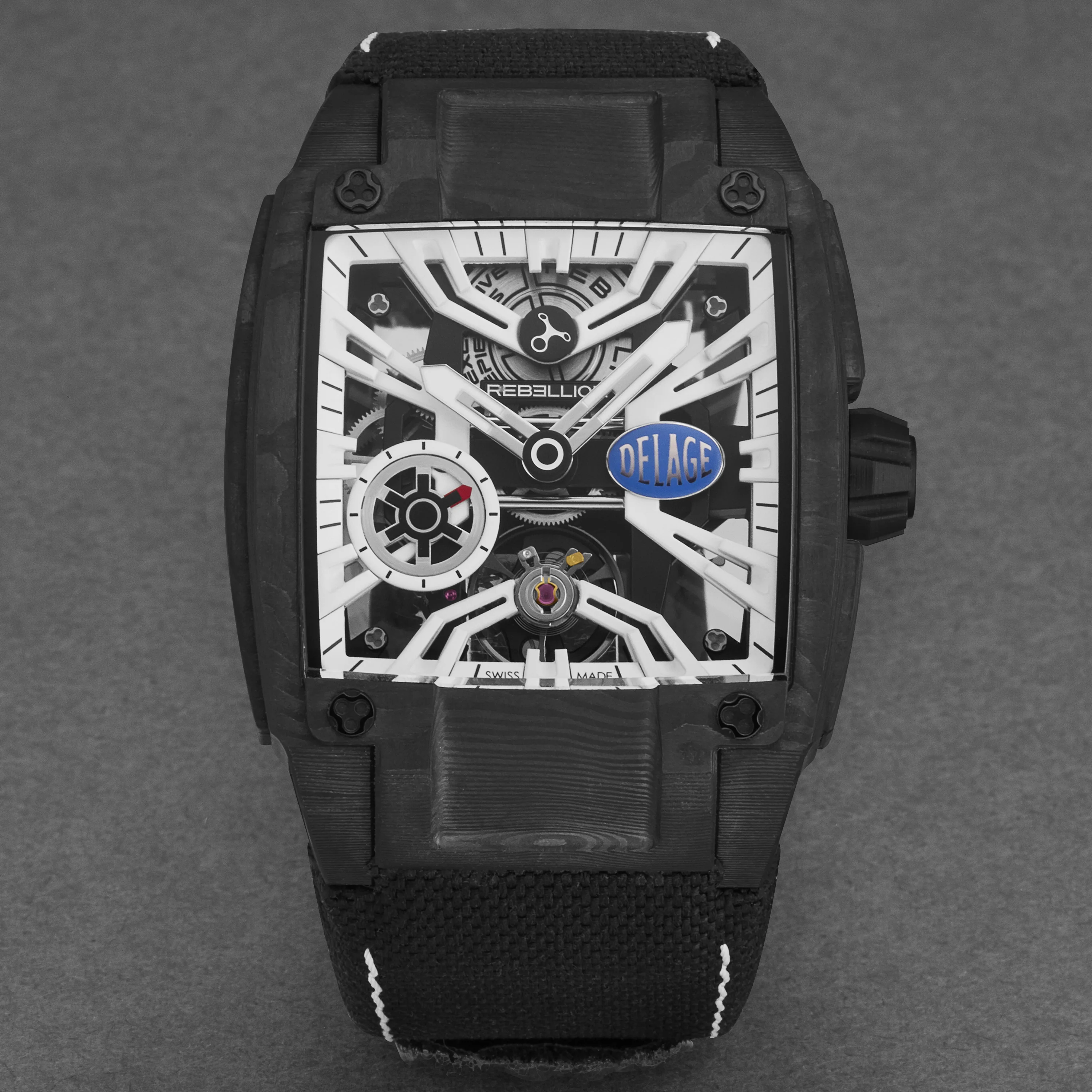 Re-Volt RBREV3H.TCADELW / White Skeletonized | White Skeletonized Dial - Image 3