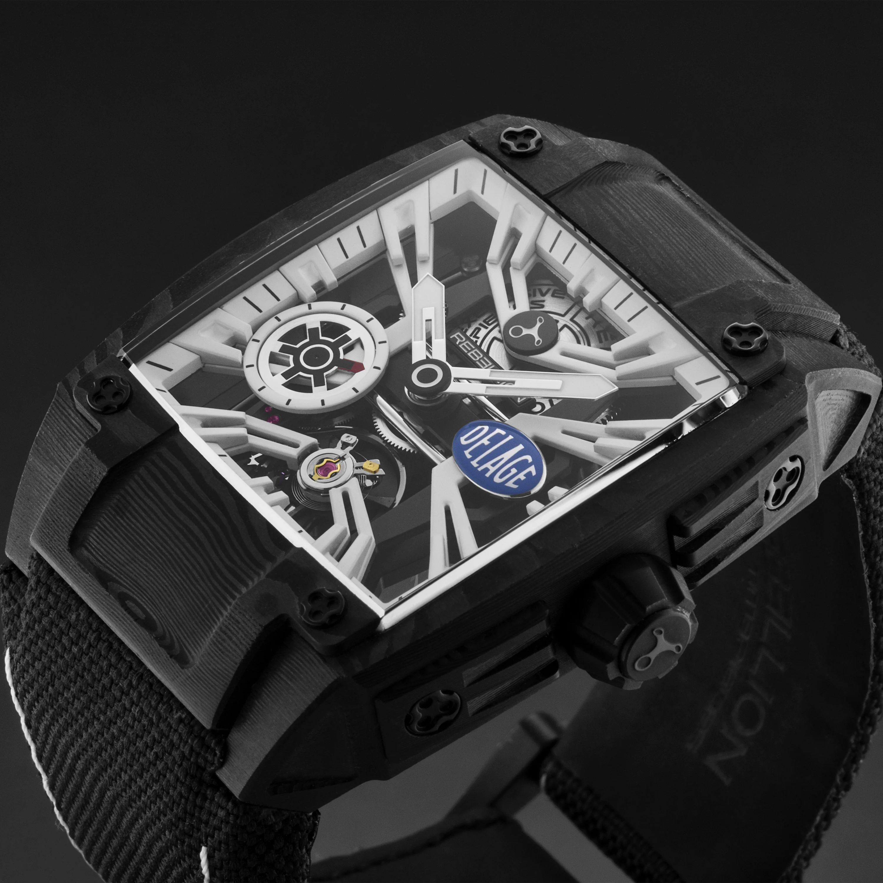 Re-Volt RBREV3H.TCADELW / White Skeletonized | White Skeletonized Dial - Image 4