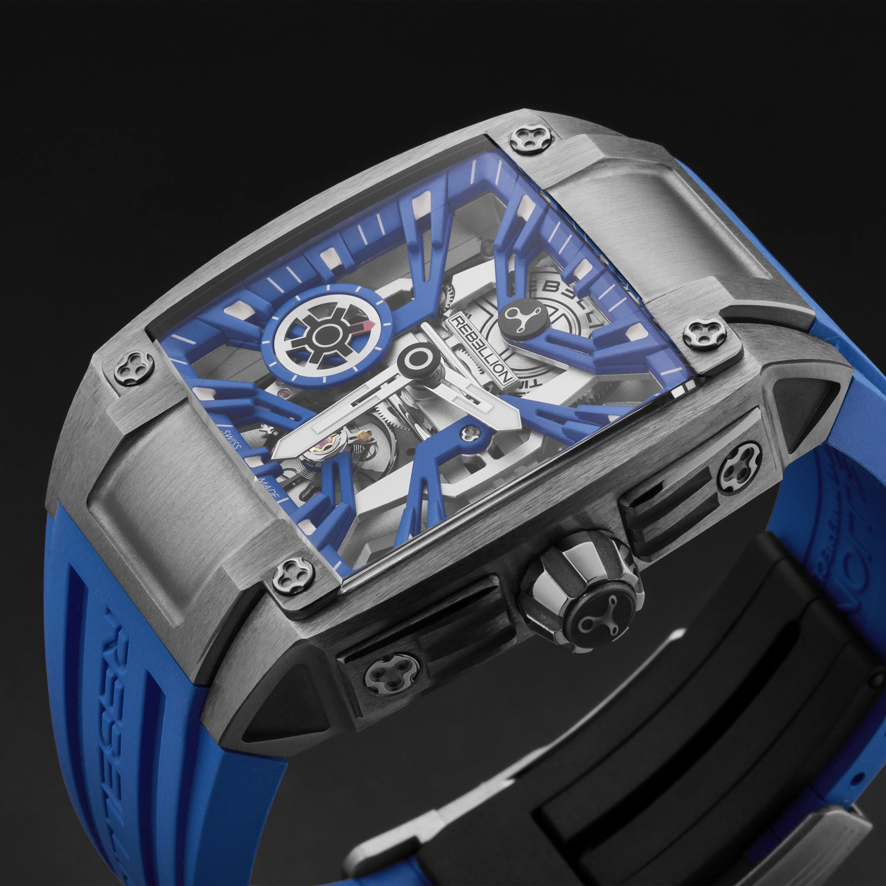 Re-Volt RBREV3H.TI.BL / Blue Skeletonized | Blue Skeletonized Dial - Image 2