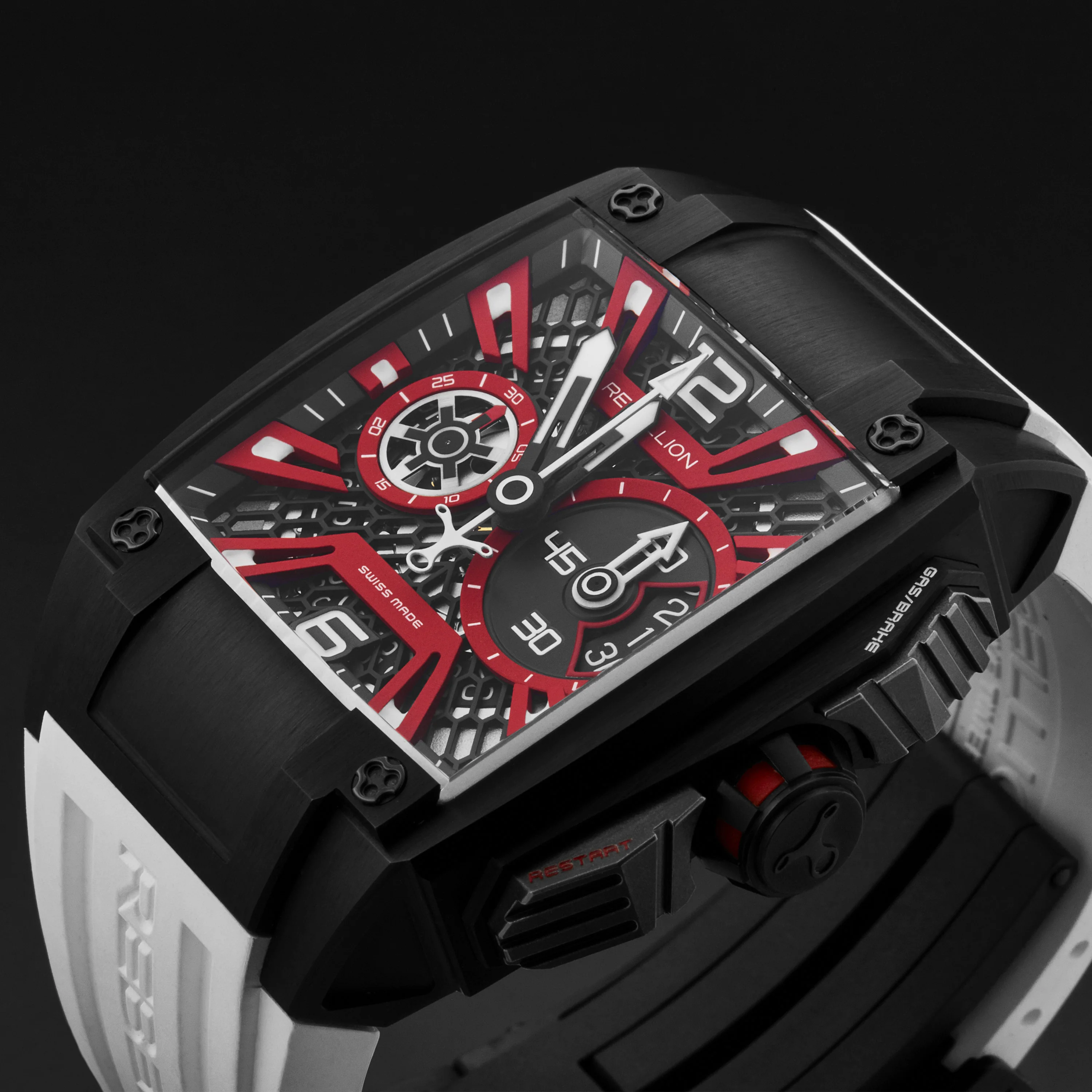 Re-Volt RBREVCH.TB.RD / Black Red | Black Red Dial - Image 2