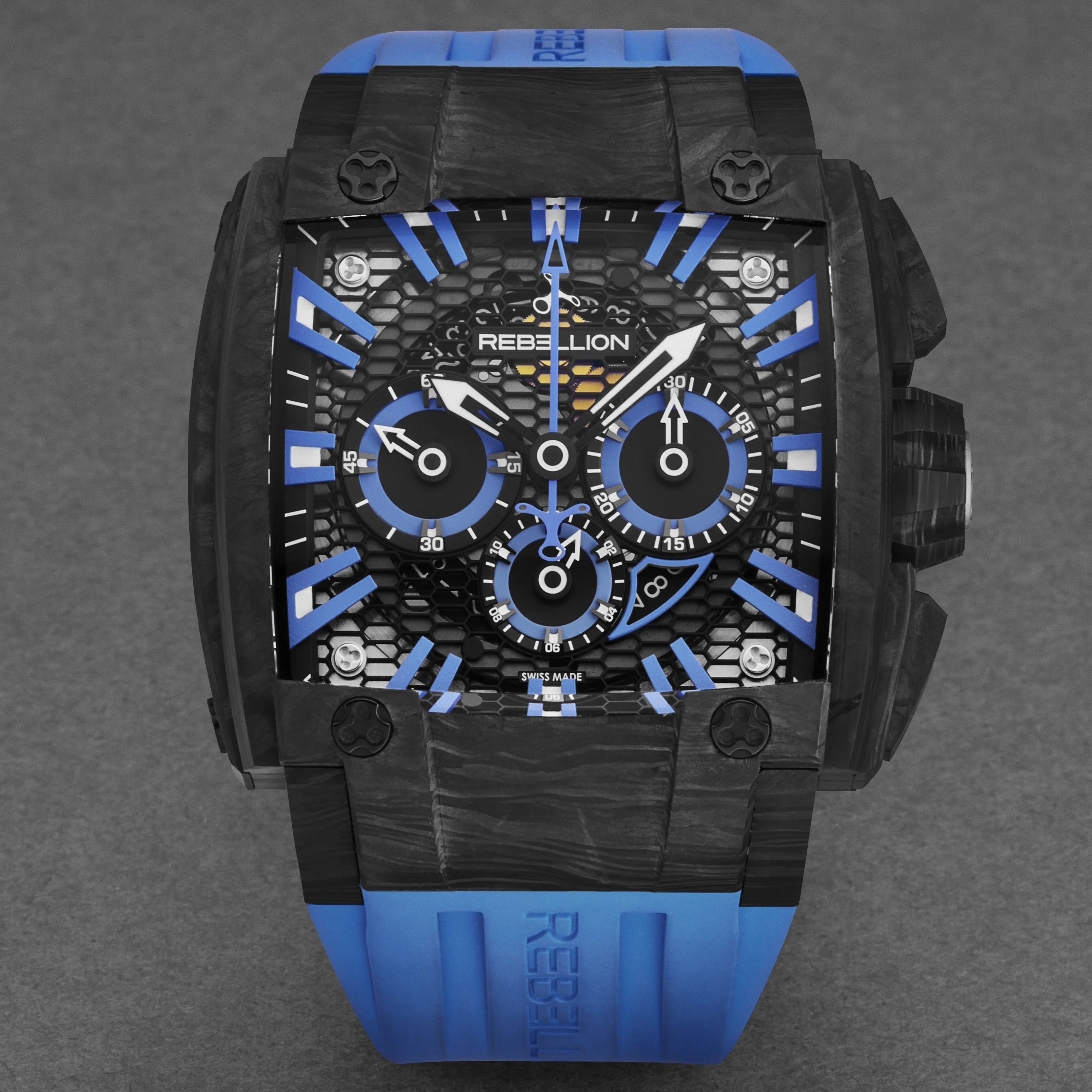 Re1 2.0 RBRE12CH.CA.BL / Black Blue | Black Blue Dial - Image 3