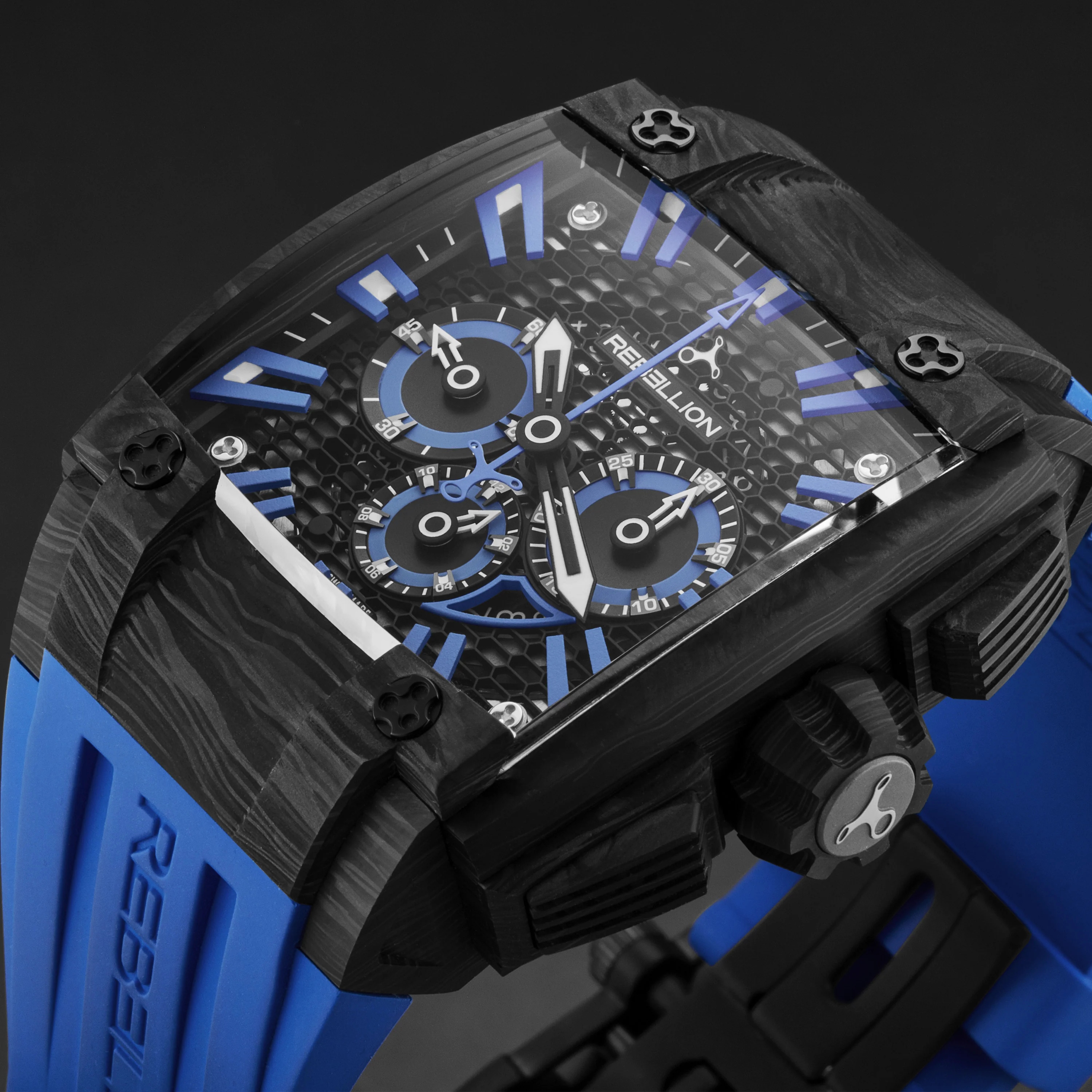 Re1 2.0 RBRE12CH.CA.BL / Black Blue | Black Blue Dial - Image 4