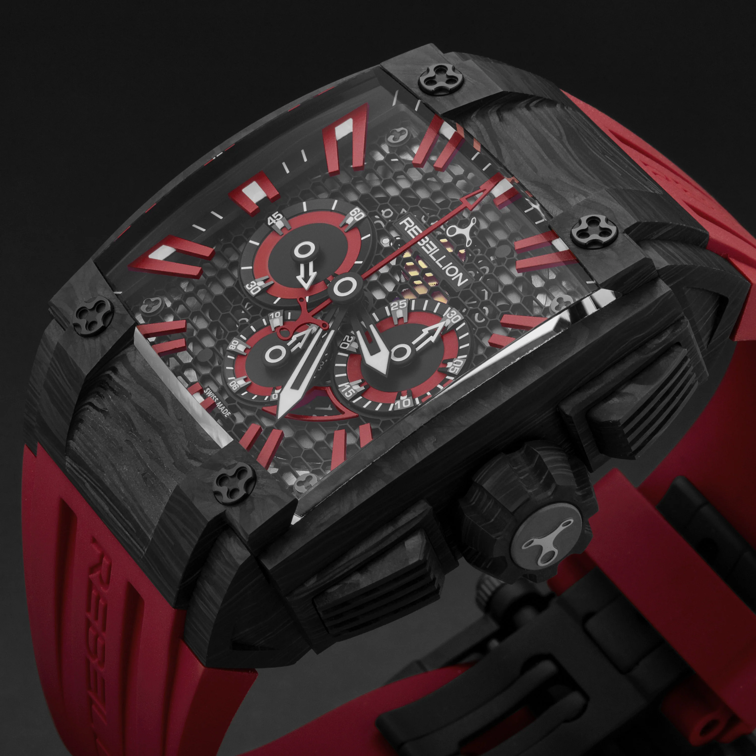 Re1 2.0 RBRE12CH.CA.RD / Black red | Black Red Dial - Image 2