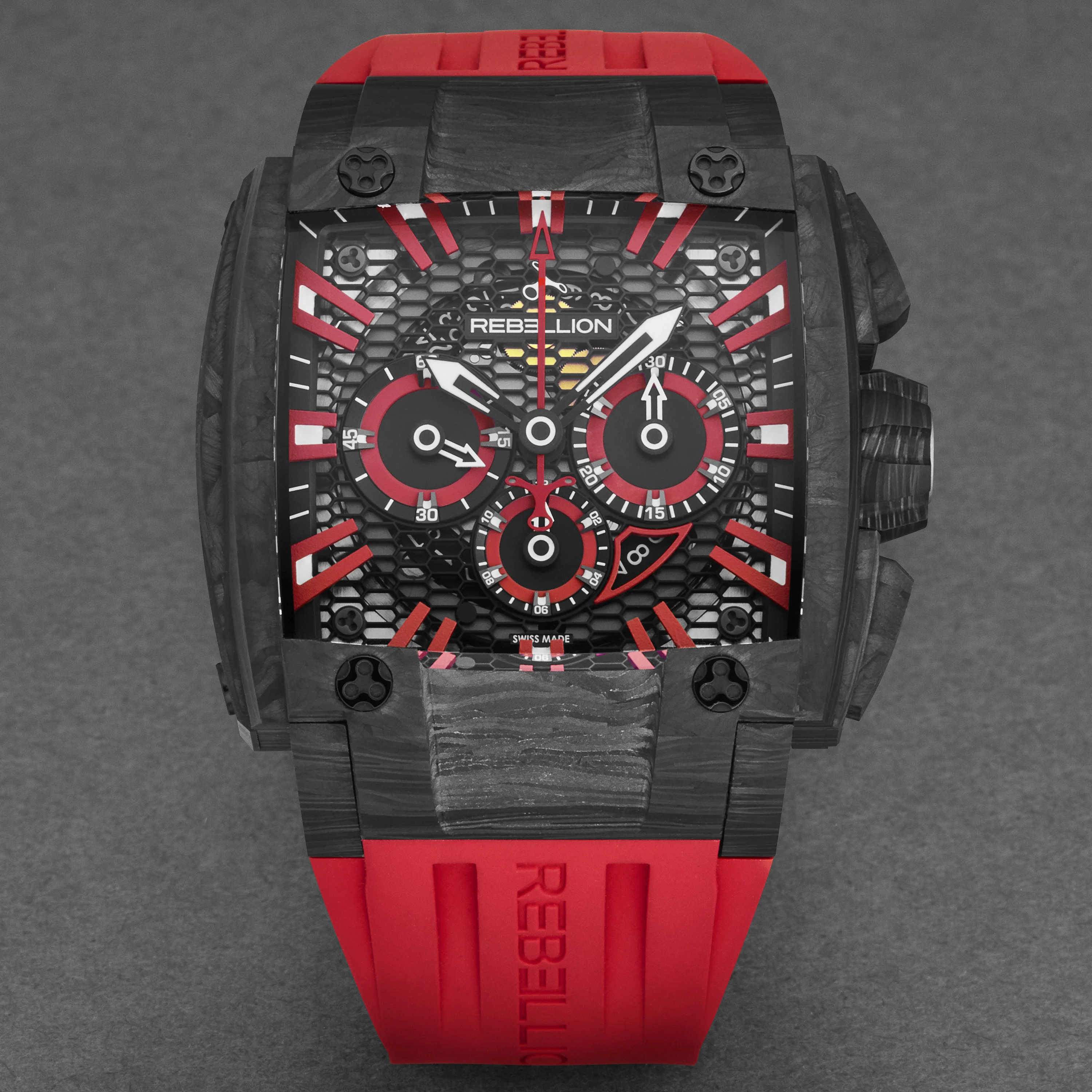 Re1 2.0 RBRE12CH.CA.RD / Black red | Black Red Dial - Image 4