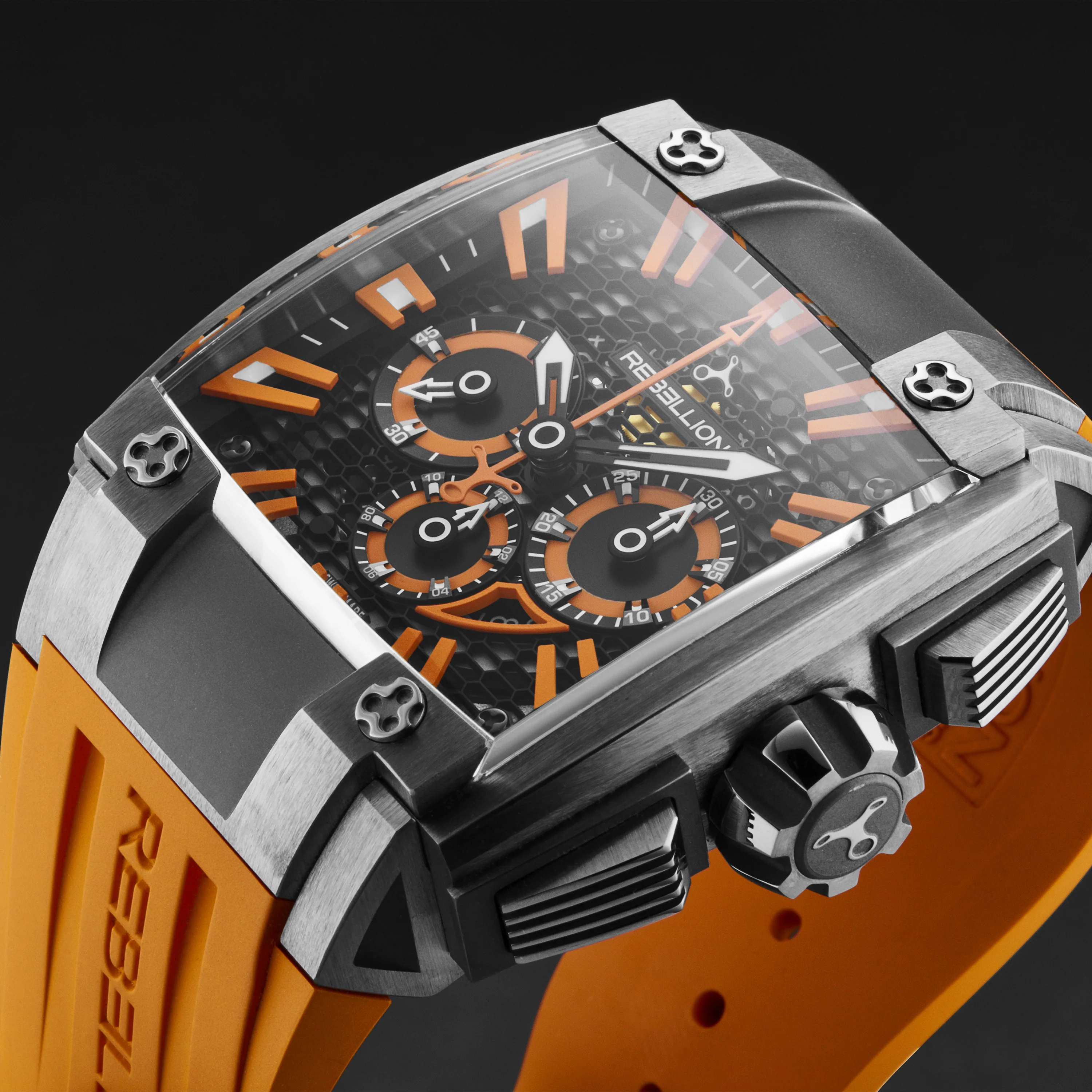 Re1 2.0 RBRE12CH.TI.OR / Black Orange | Black Orange Dial - Image 4