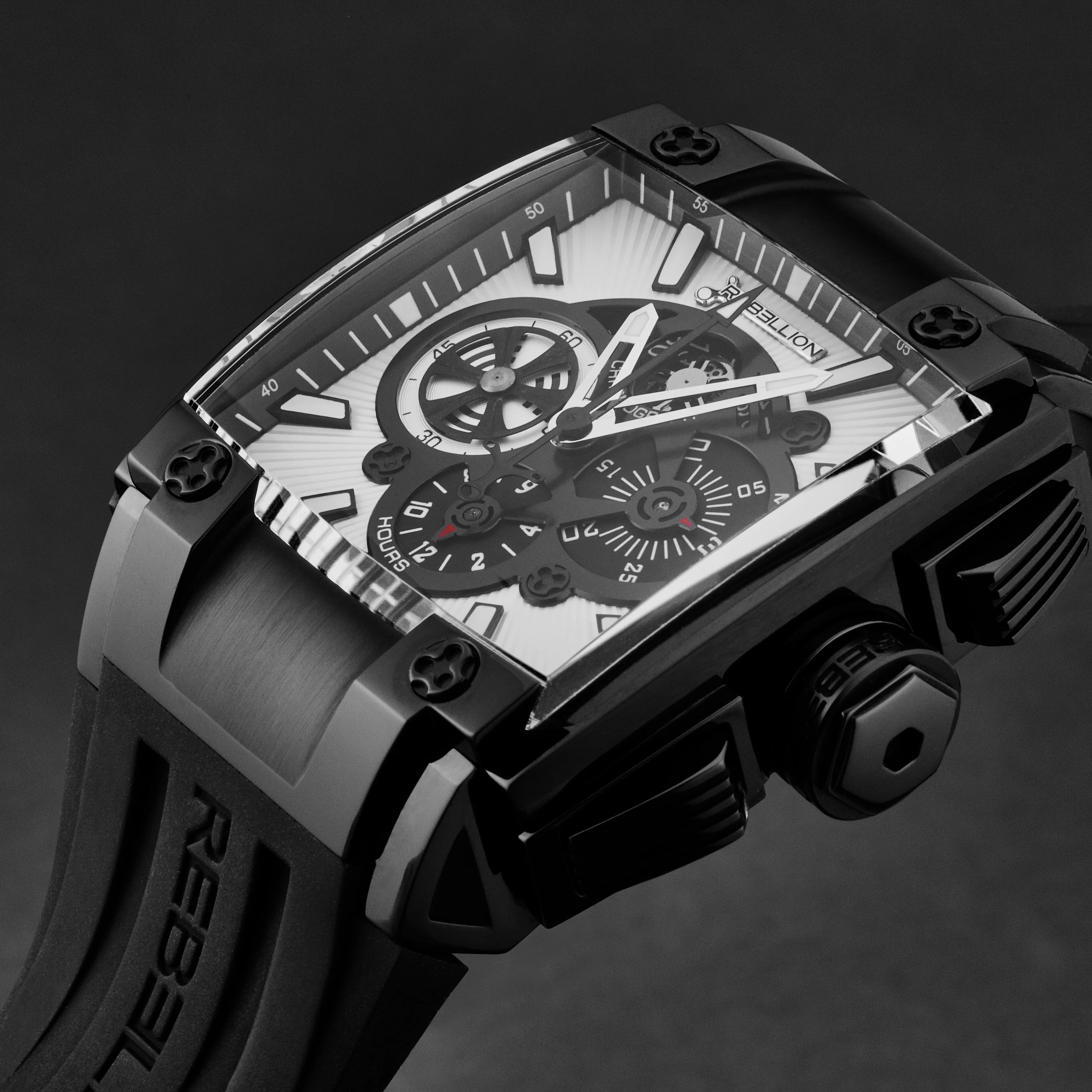 Re1 RBRE1CH.SB.WH / Silver black | Silver black Dial - Image 2