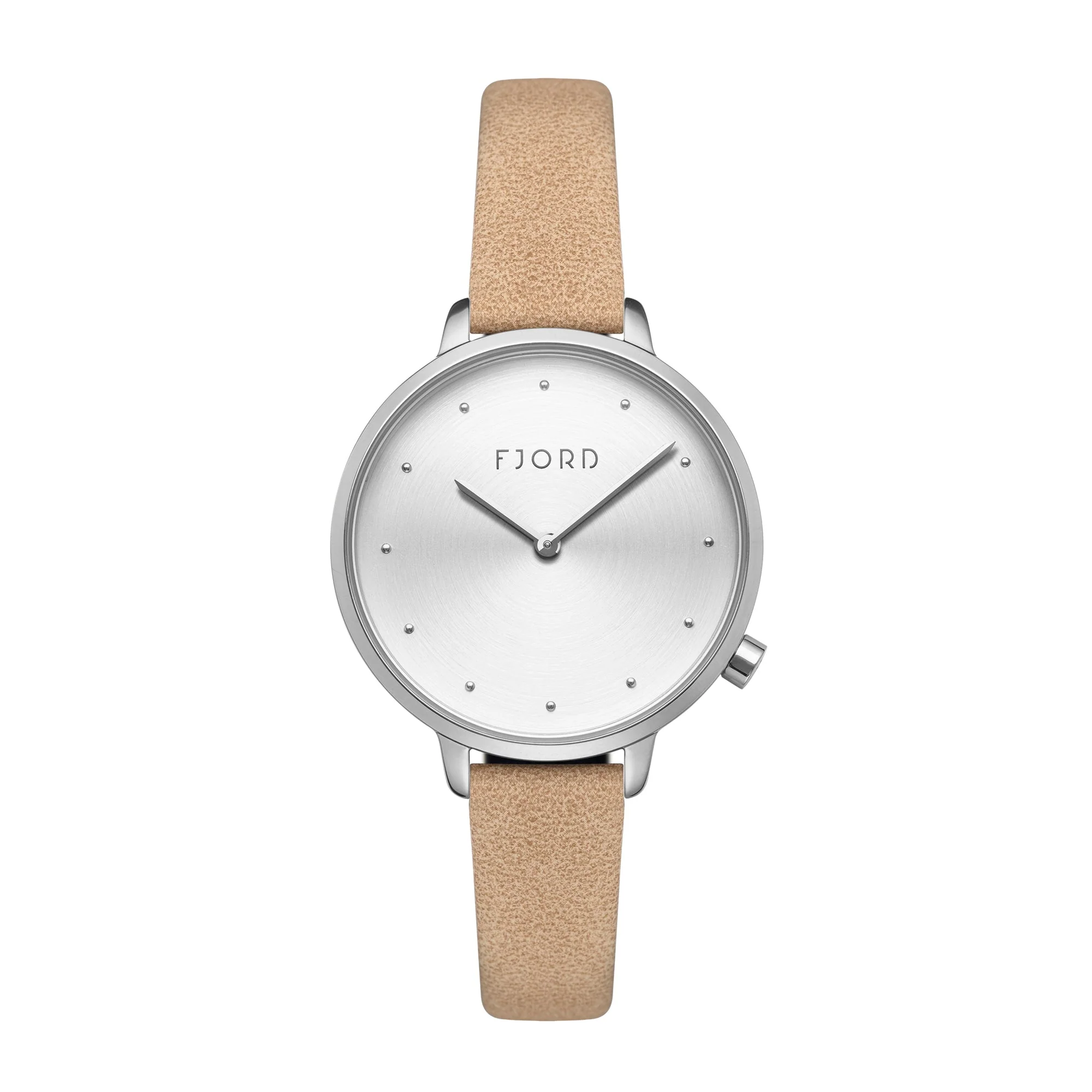 Ripple Silver / Leather | White Dial