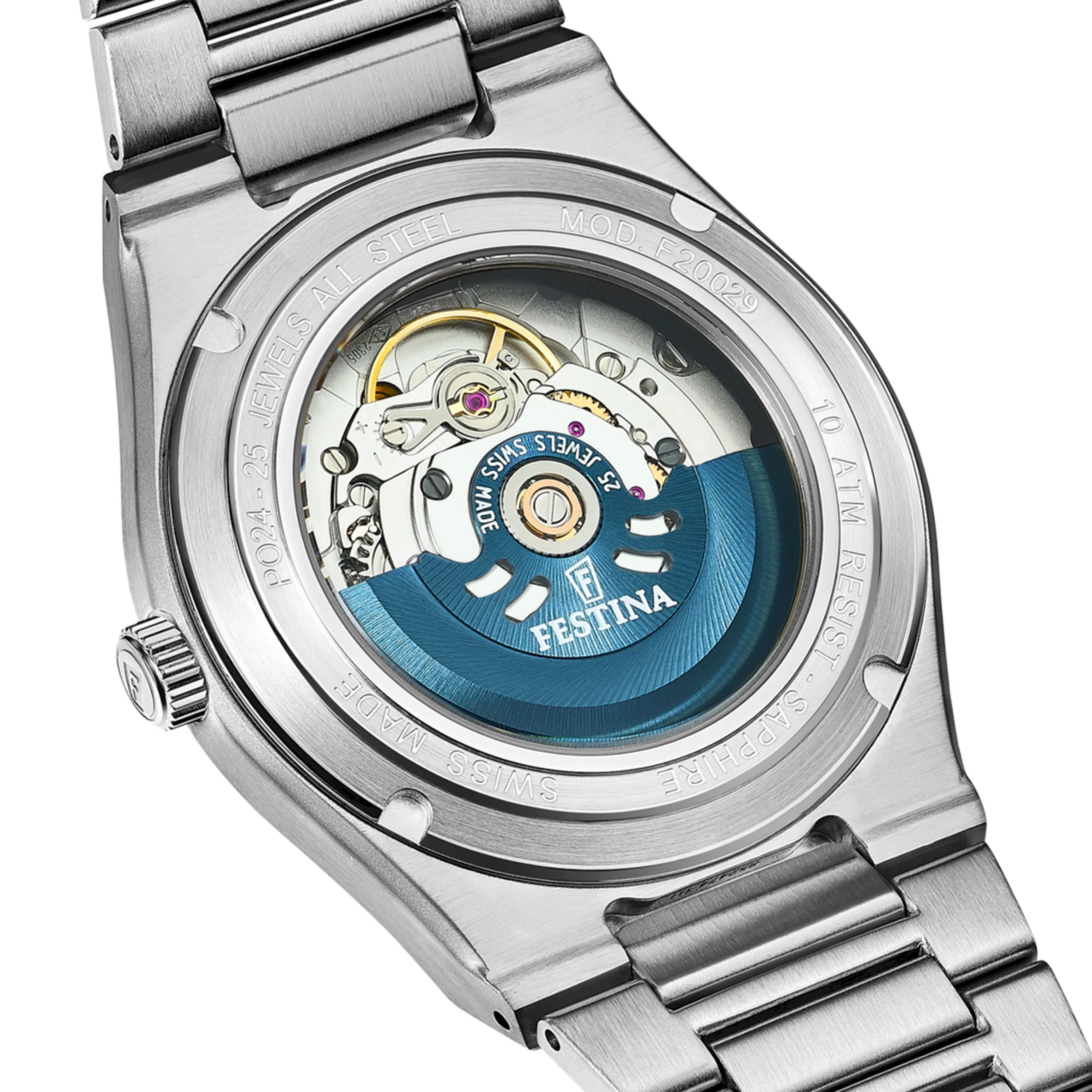 Riv Open Heart Blue / Stainless Steel Blue Dial - Image 2