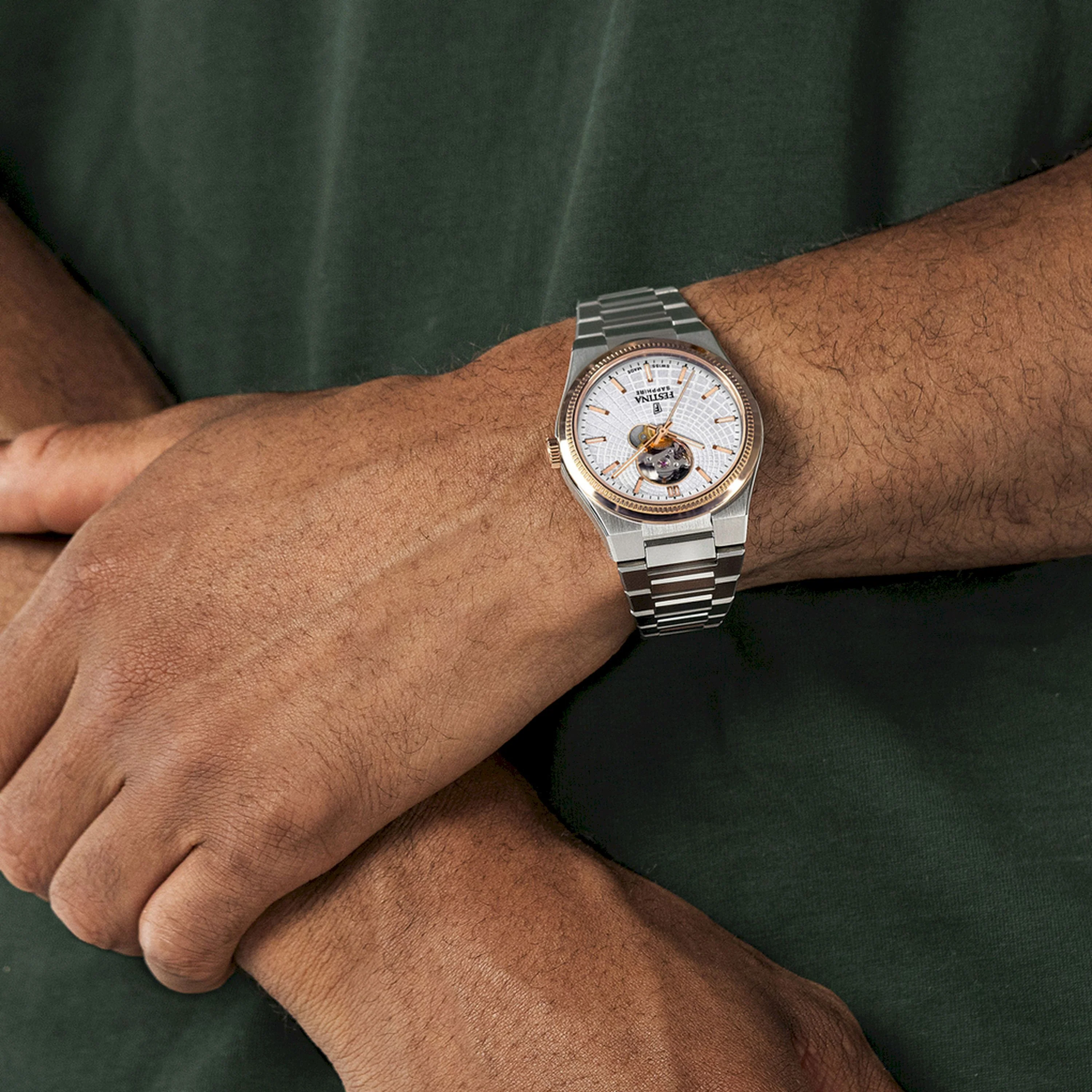 Riv Open Heart Silver / Stainless Steel | Silver Dial - Image 3