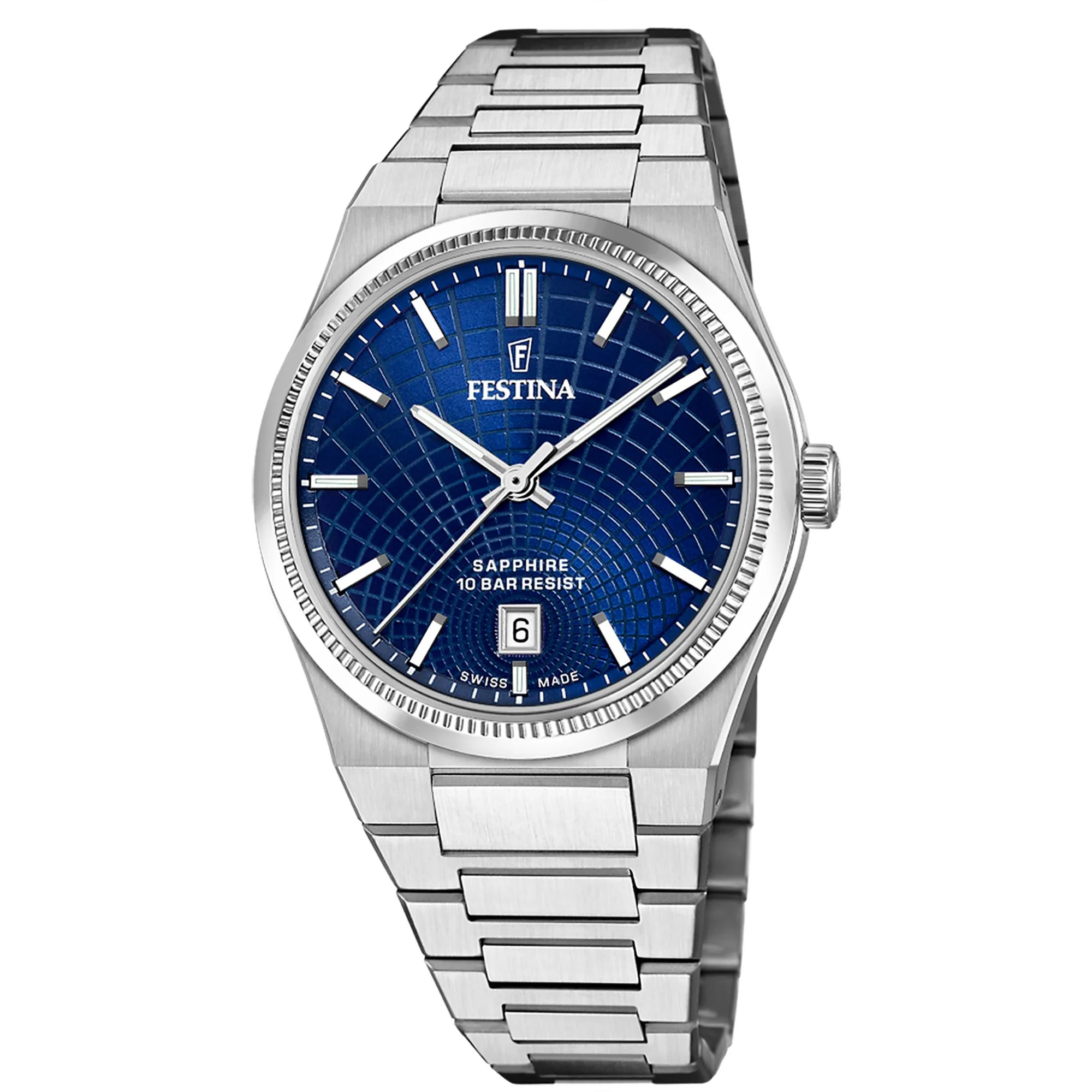 Rive Blue / Stainless steel Blue Dial