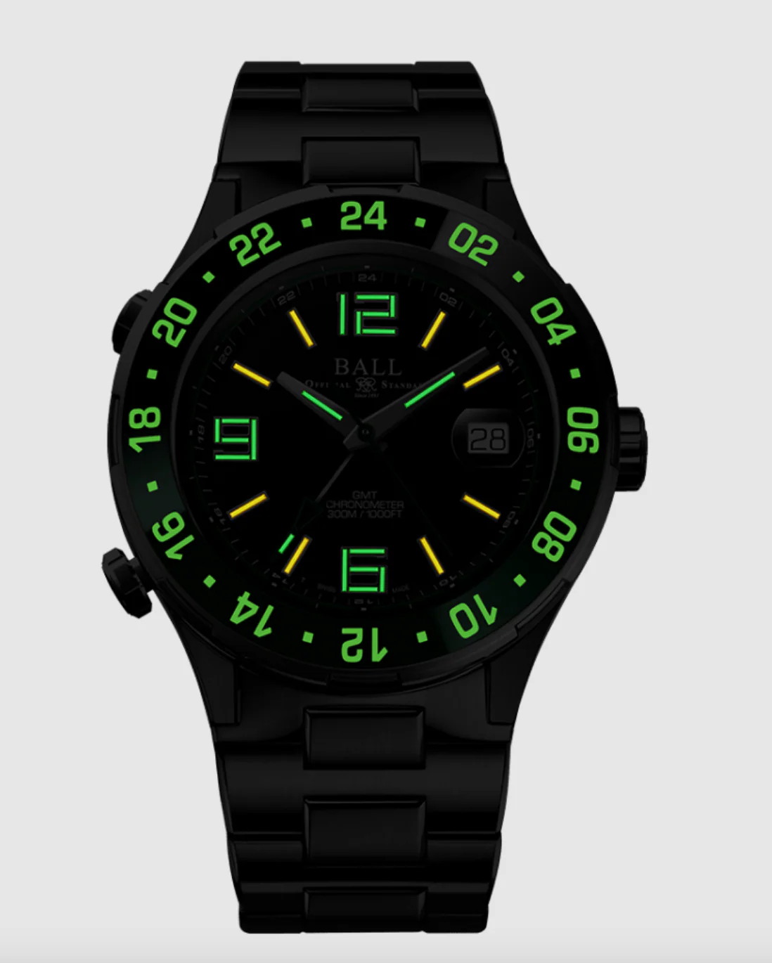 Roadmaster Pilot GMT 40mm Black Dial / Black and Green Bezel | Black Dial - Image 2