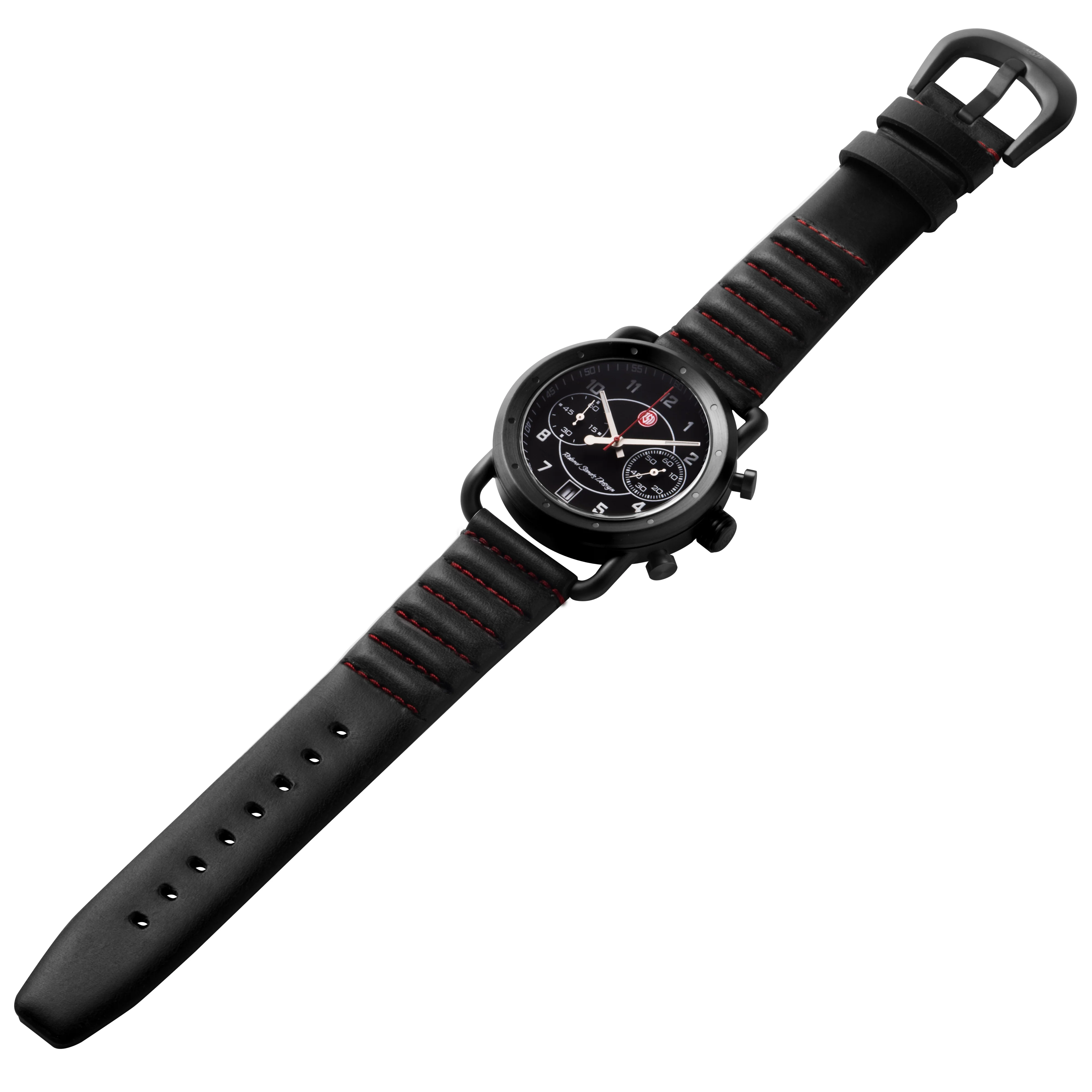 Roland Sands Chrono Black/Black/Black with Red | Black Dial - Image 3