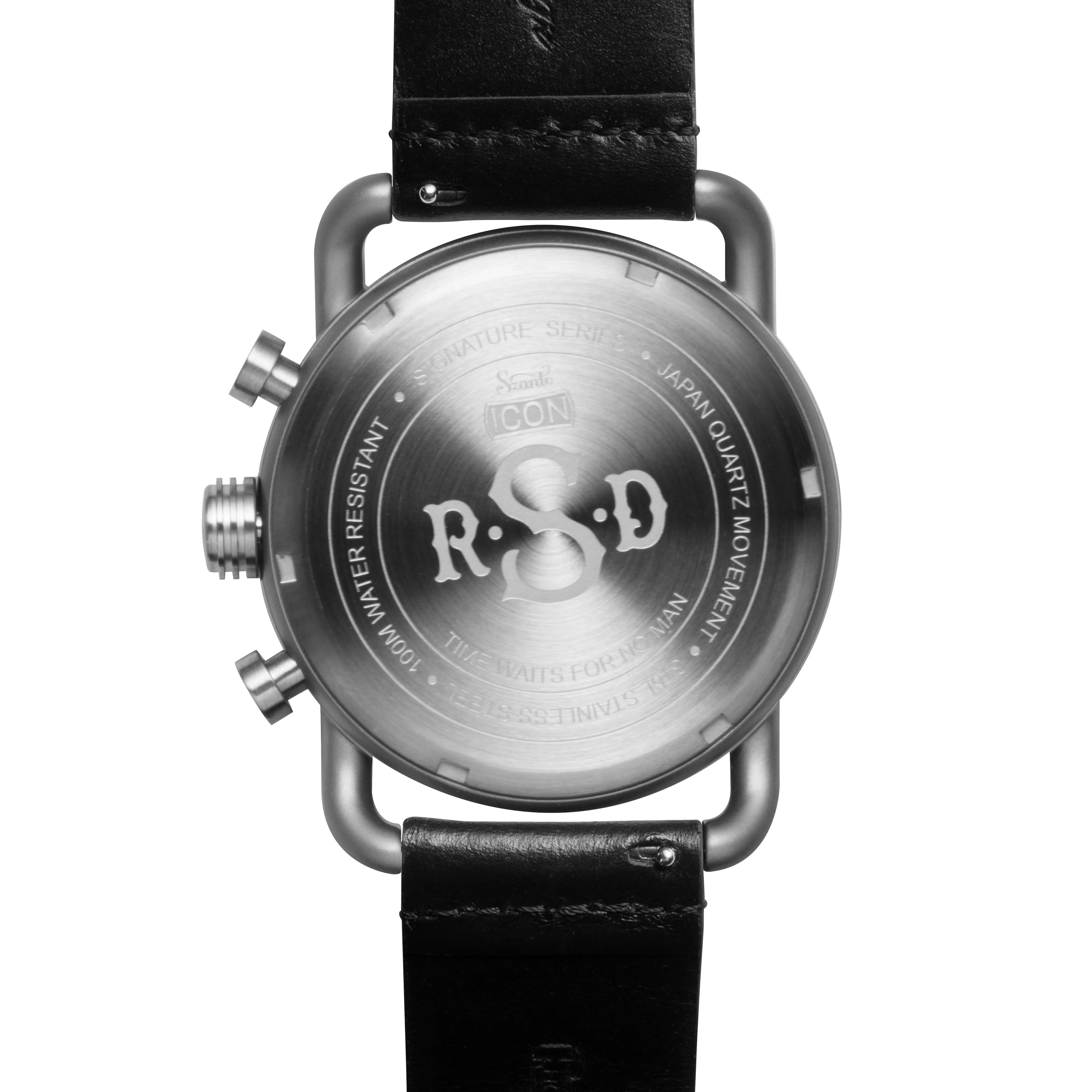 Roland Sands Chrono Black/Black/Black with Red | Black Dial - Image 4