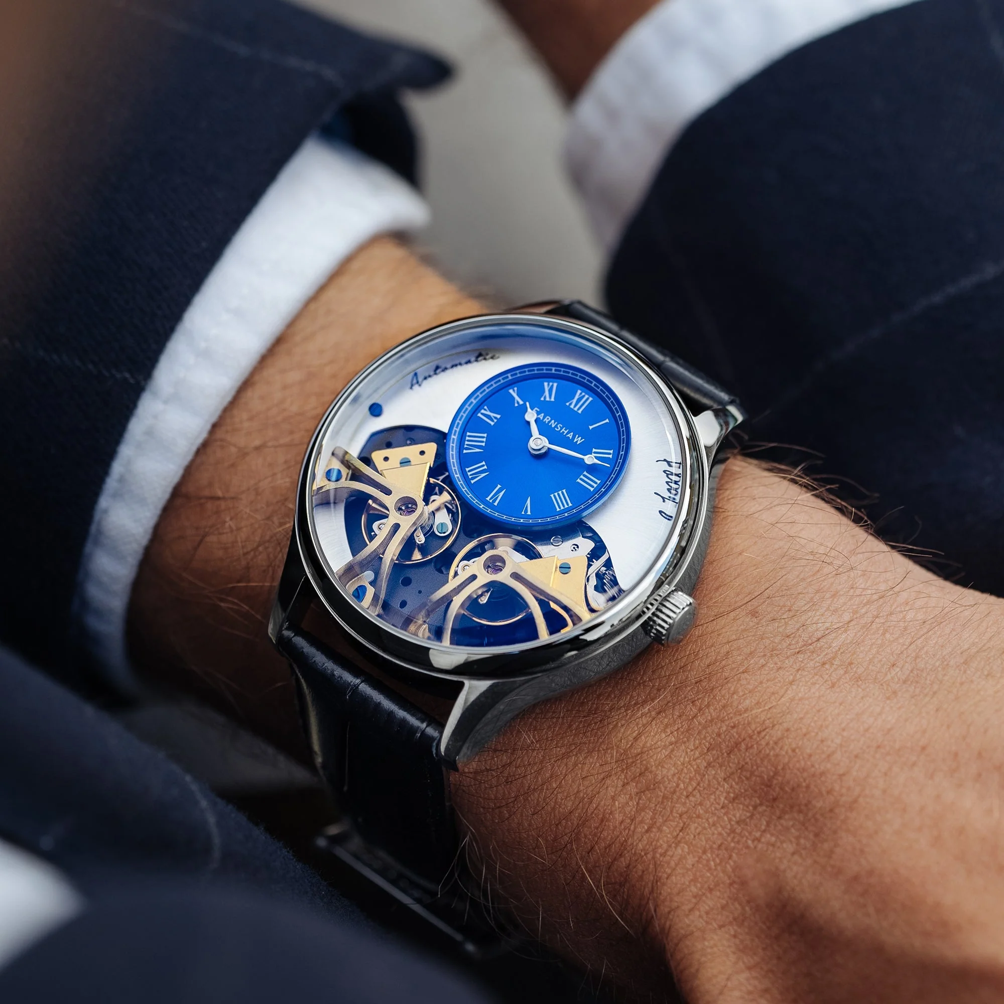 Scientists Faraday Mechanical Automatic White / Genuine Leather | White Dial - Image 2
