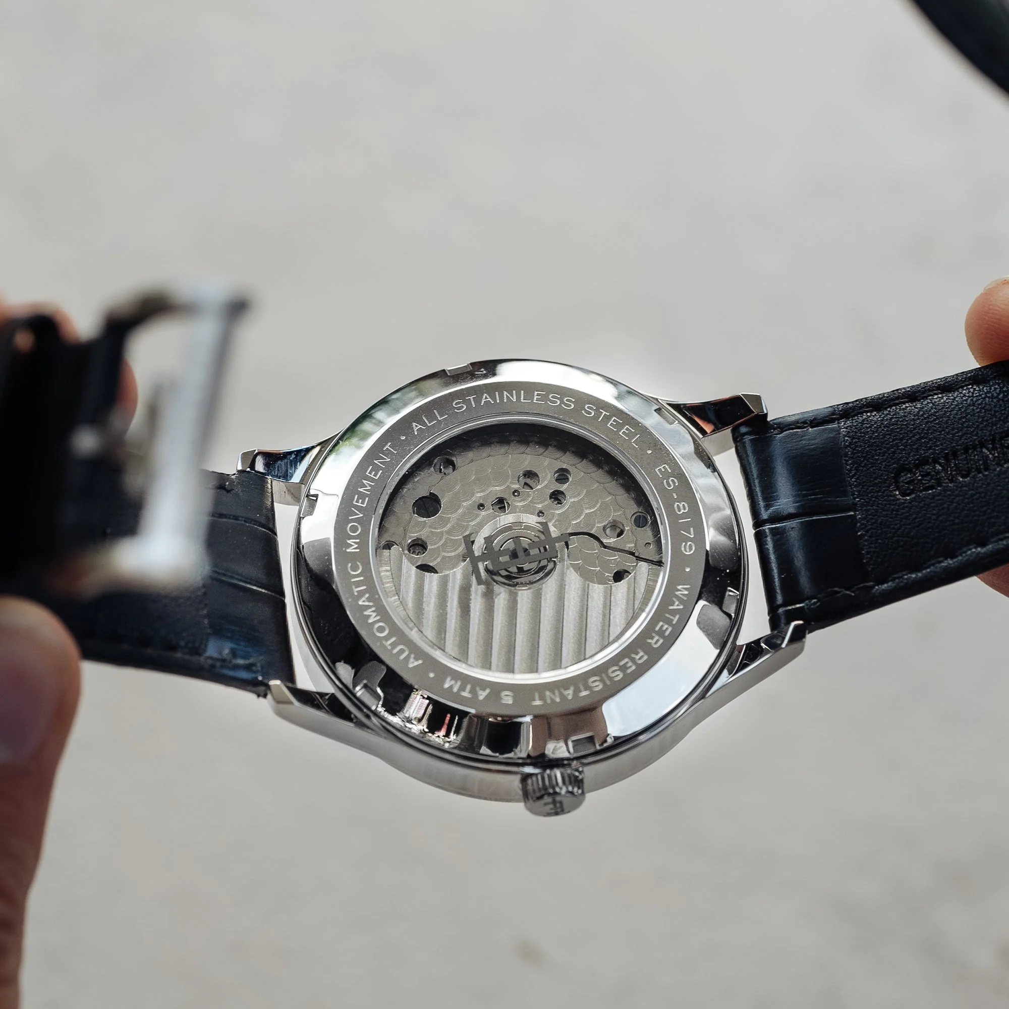 Scientists Faraday Mechanical Automatic White / Genuine Leather | White Dial - Image 4