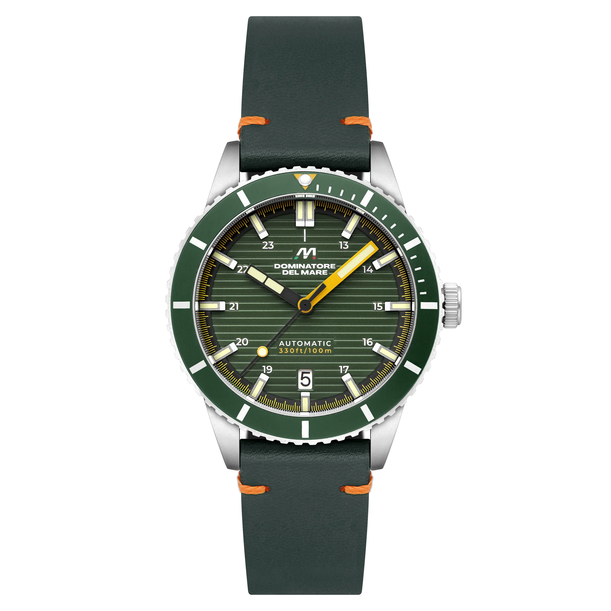 SCILLA AUTOMATIC GREEN / Leather | Green Dial