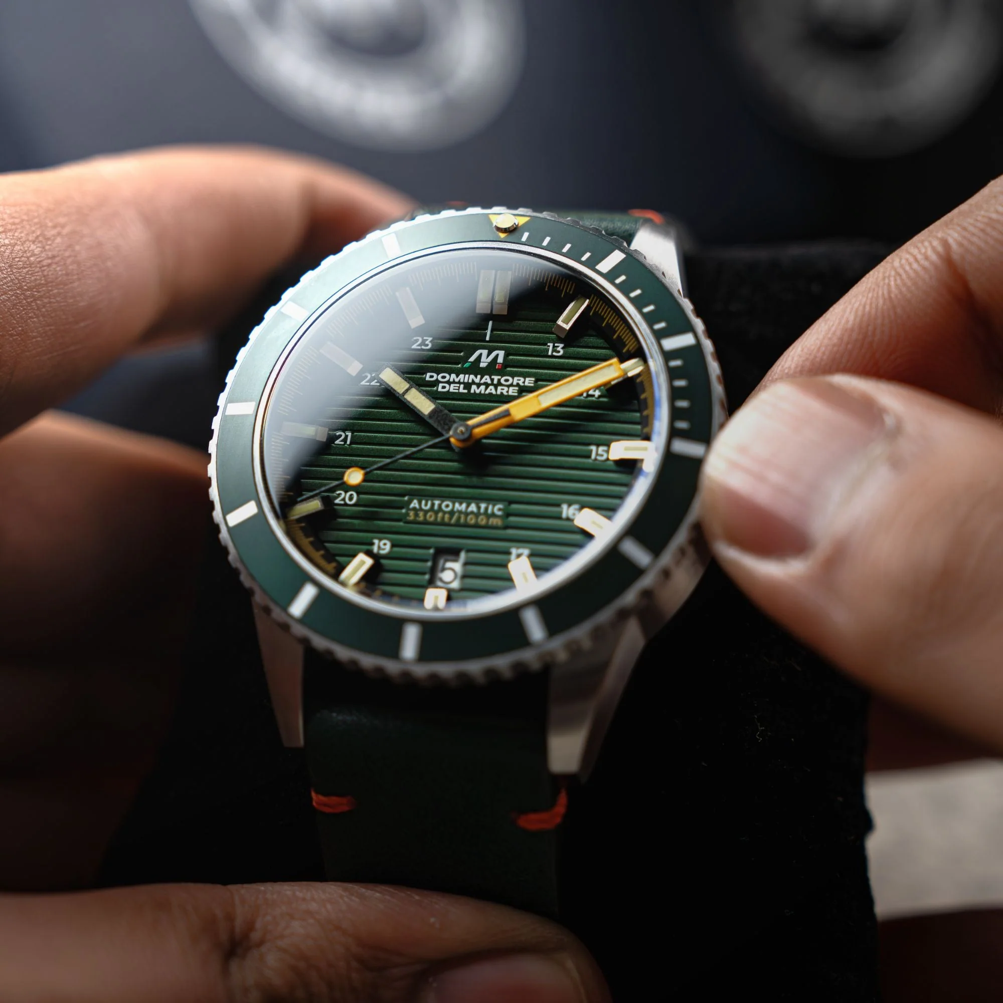 SCILLA AUTOMATIC GREEN / Leather | Green Dial - Image 2