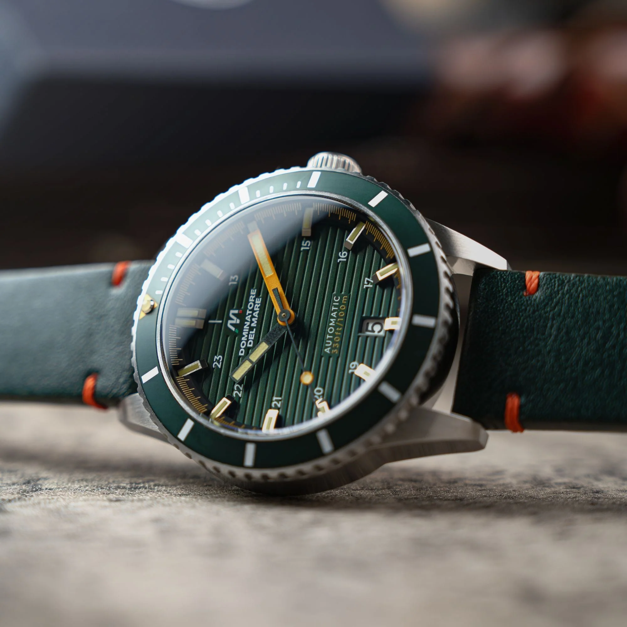 SCILLA AUTOMATIC GREEN / Leather | Green Dial - Image 3